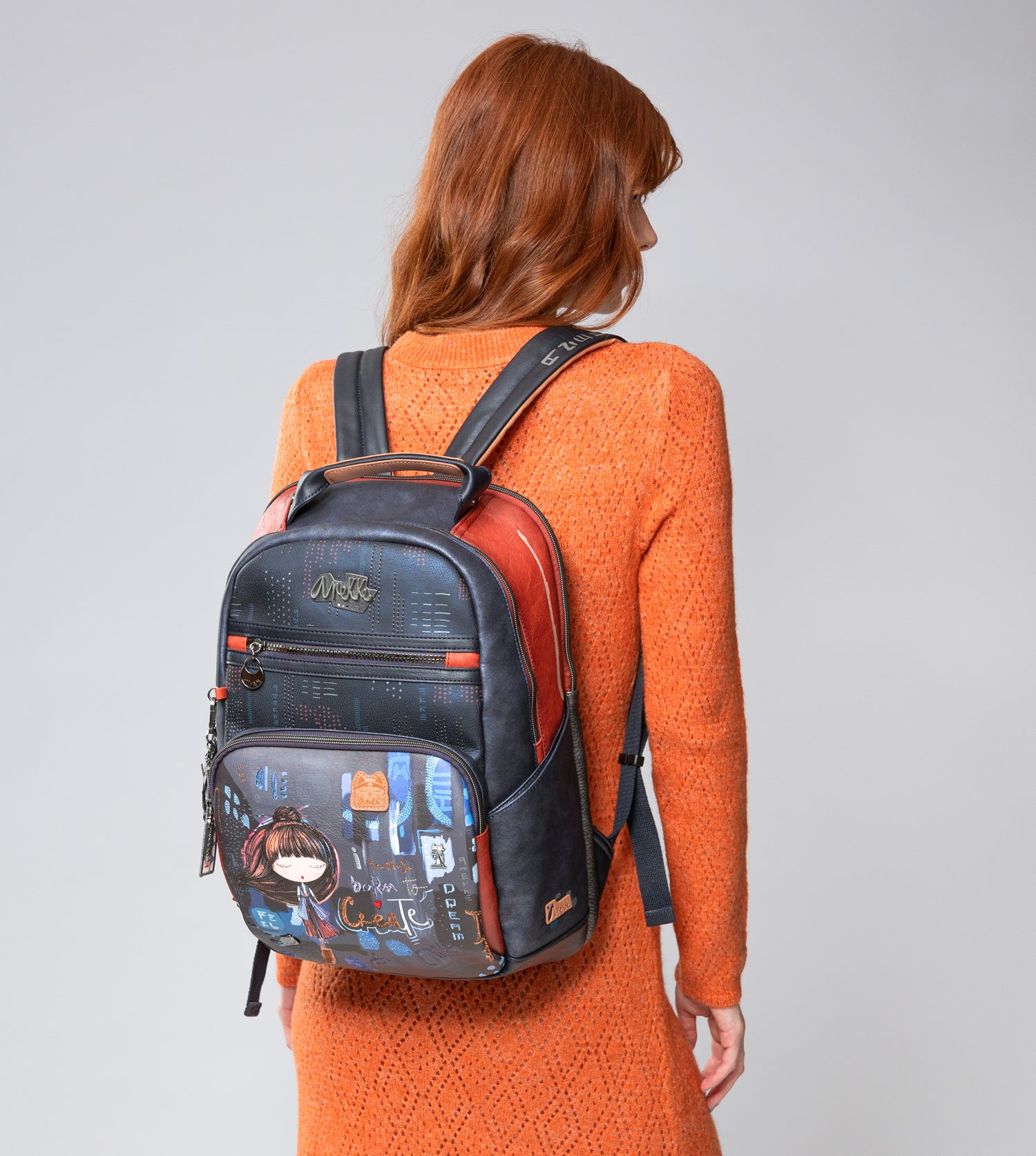 Sac à dos de grande école contemporaine