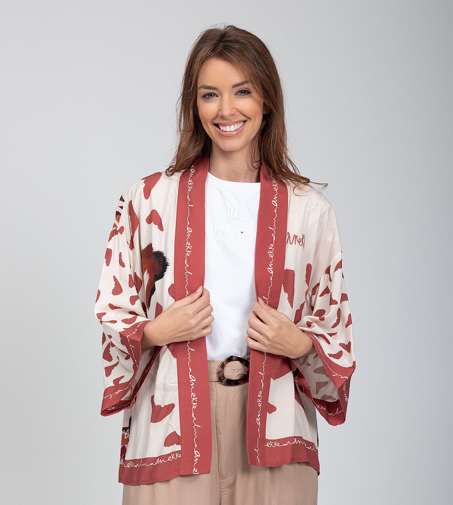 Kimono court rouge