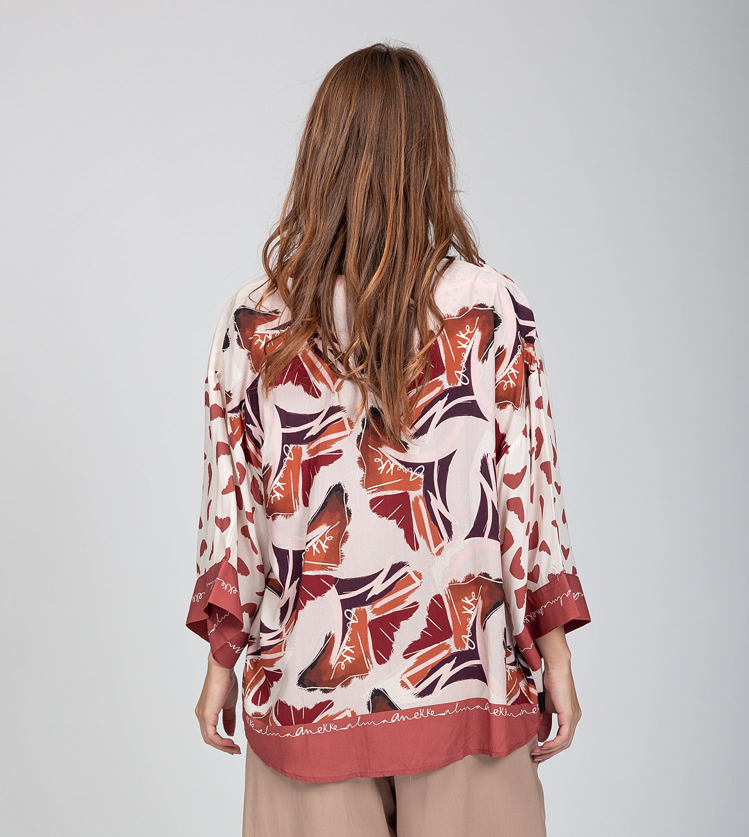 Kimono court rouge