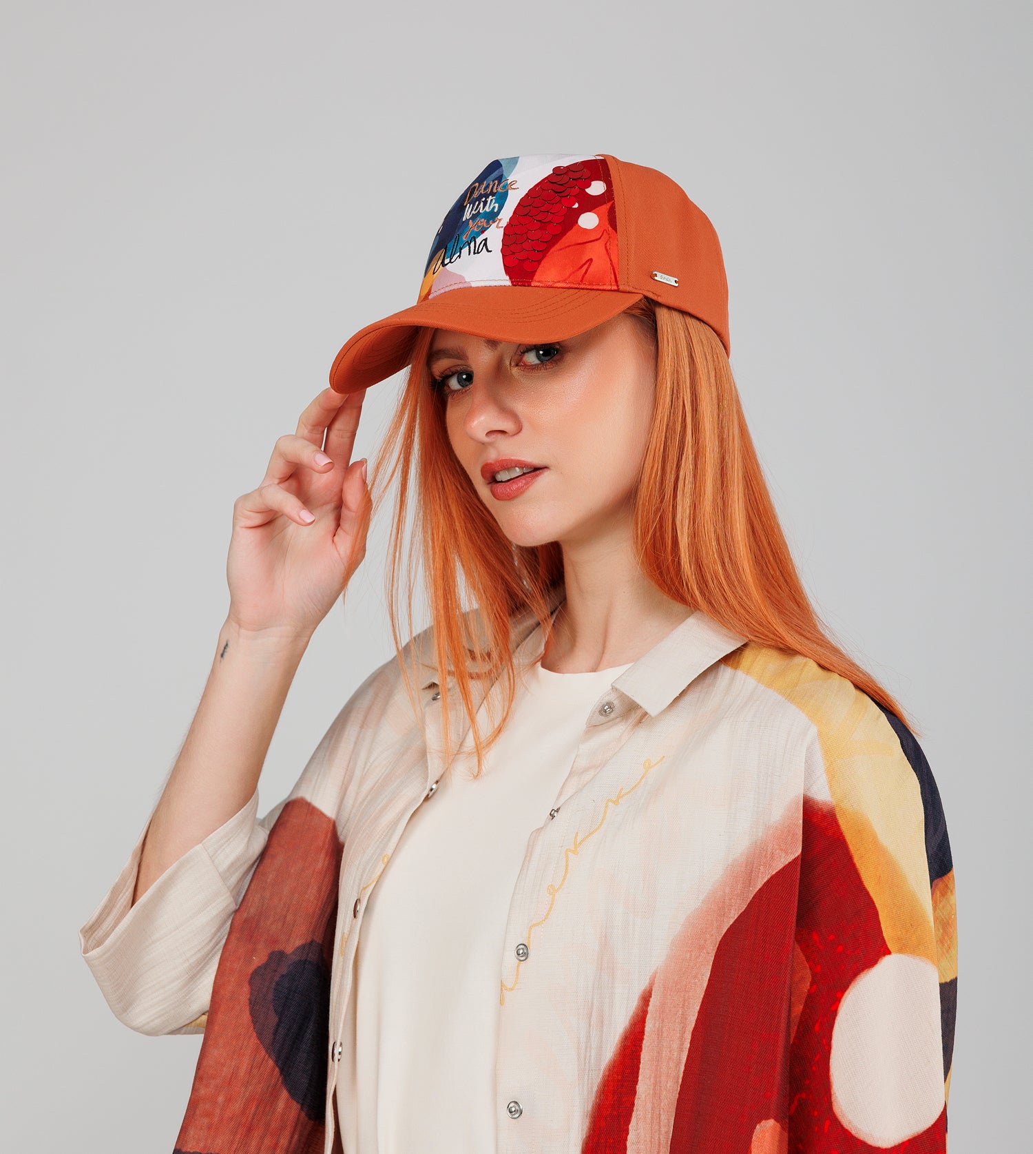 Casquette orange