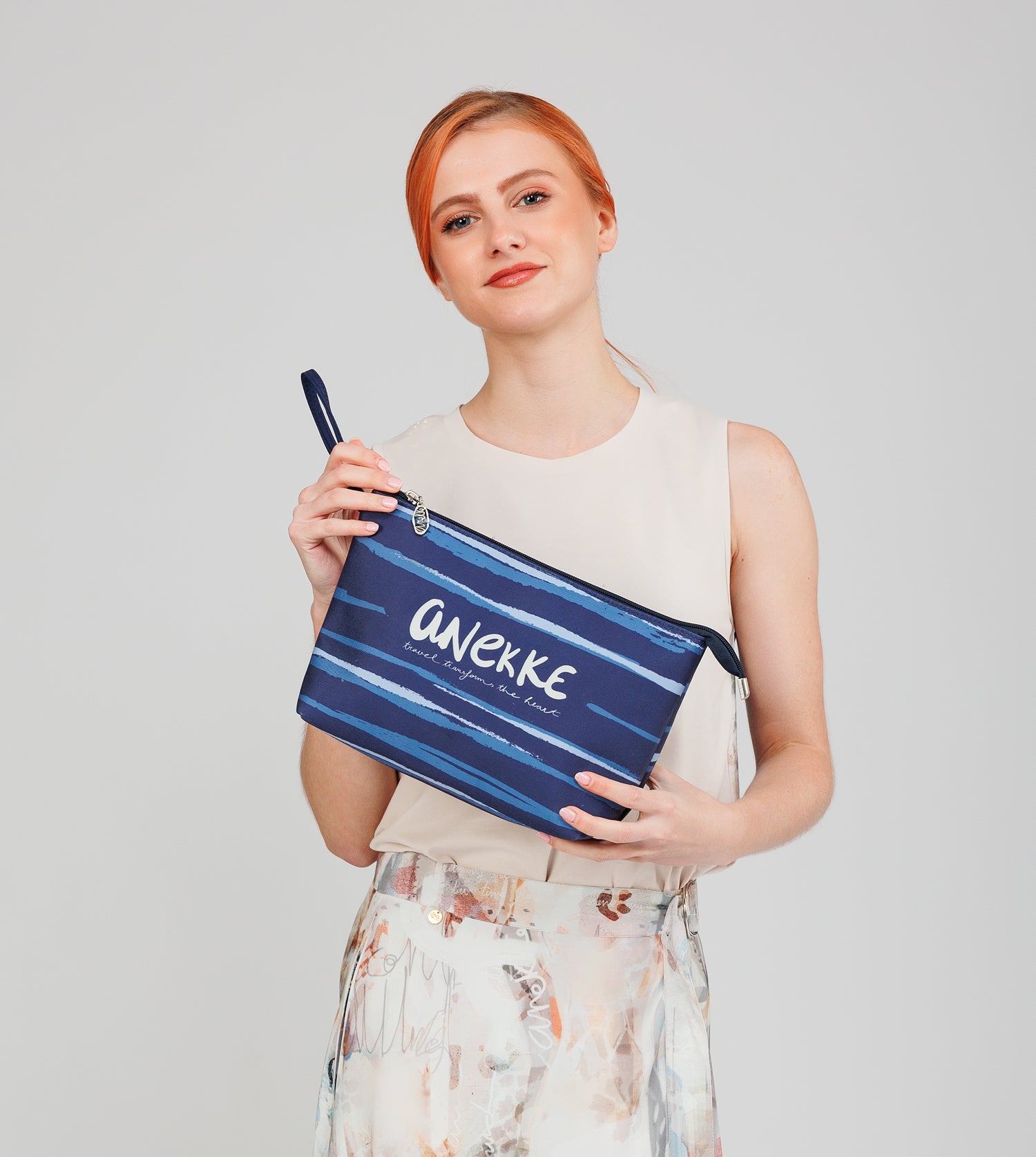Grand sac de plage bleu profond