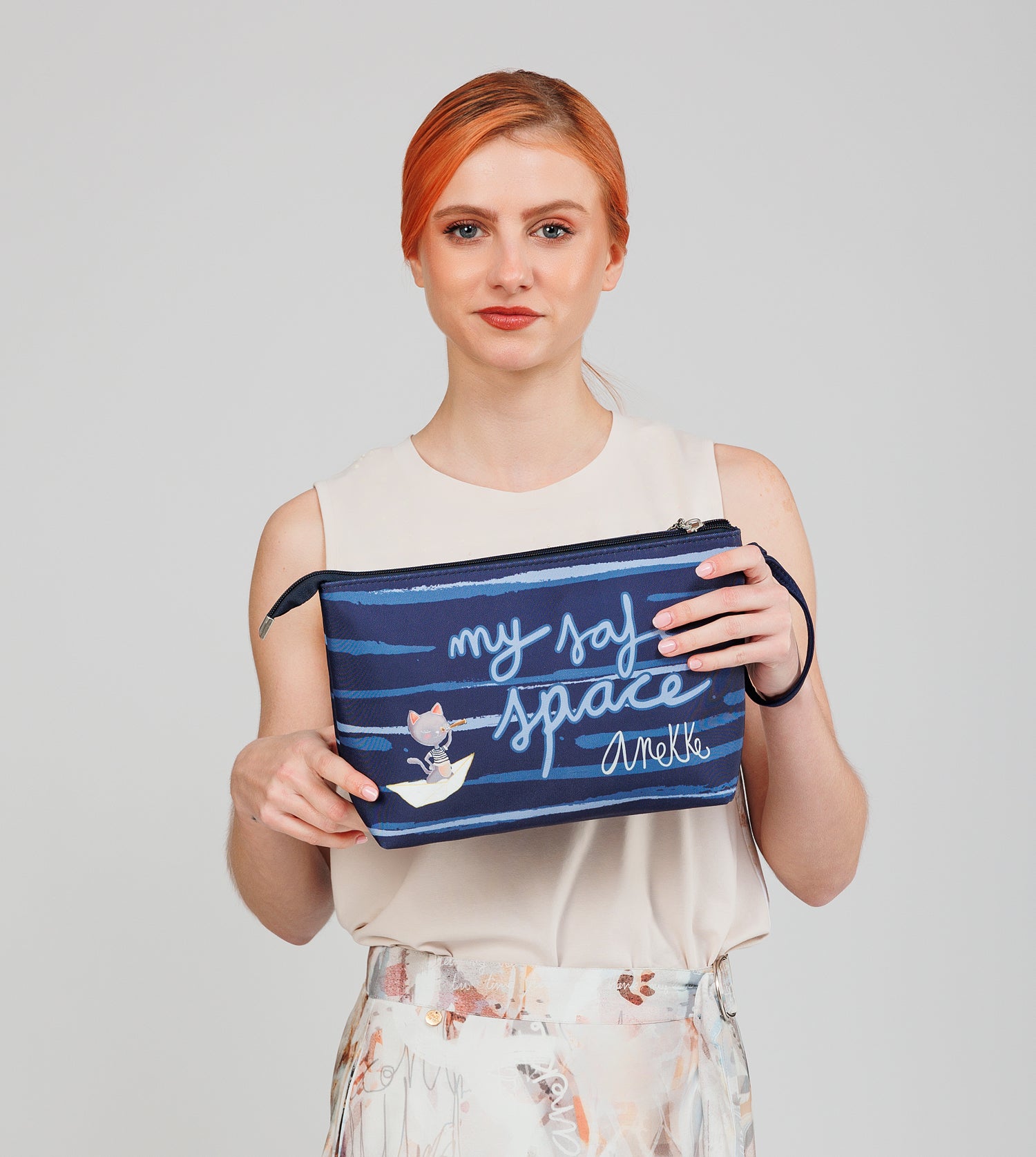 Grand sac de plage bleu profond