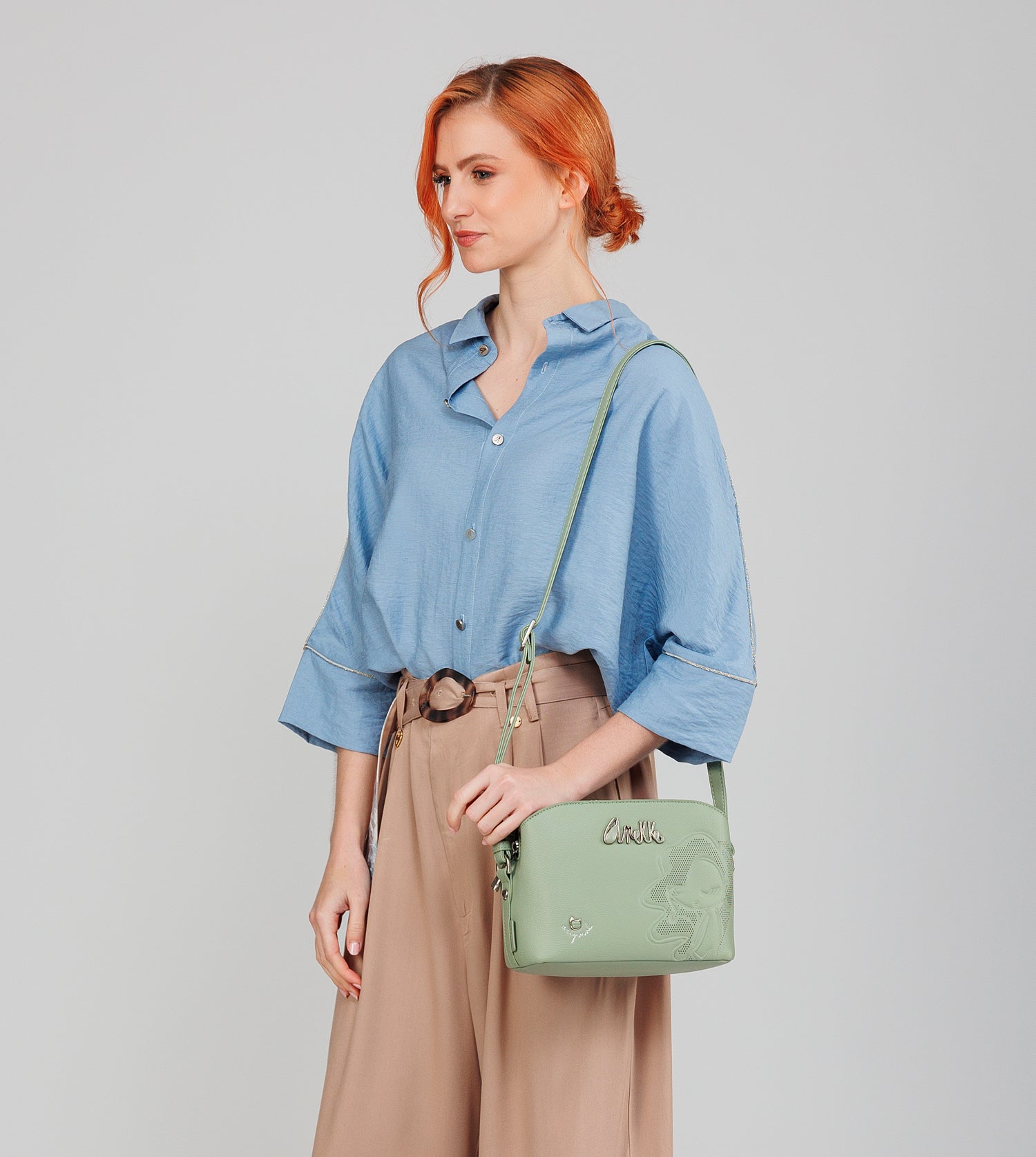 Sac bandoulière Alma moyen 3 compartiments