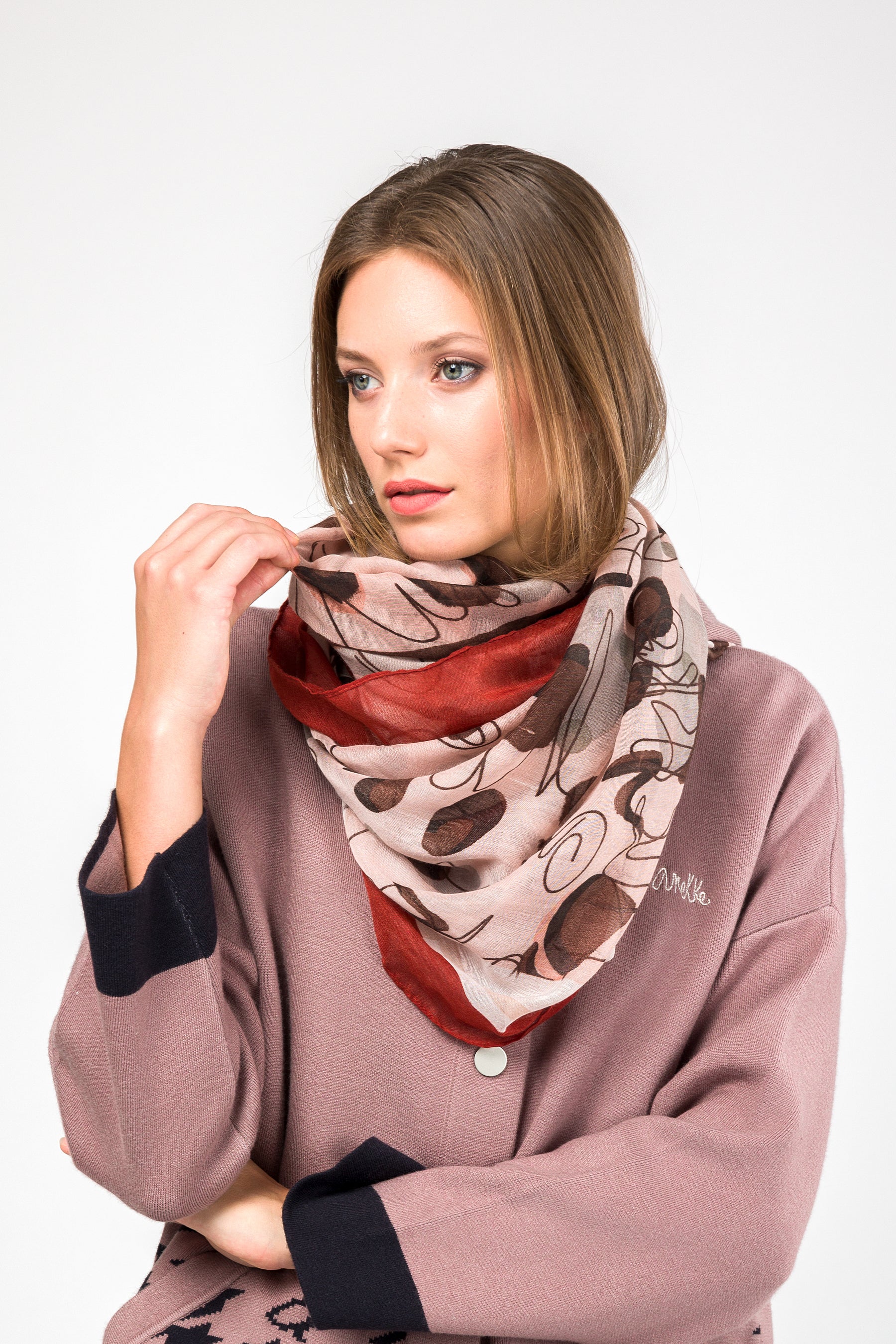 Foulard imprimé Mademoiselle