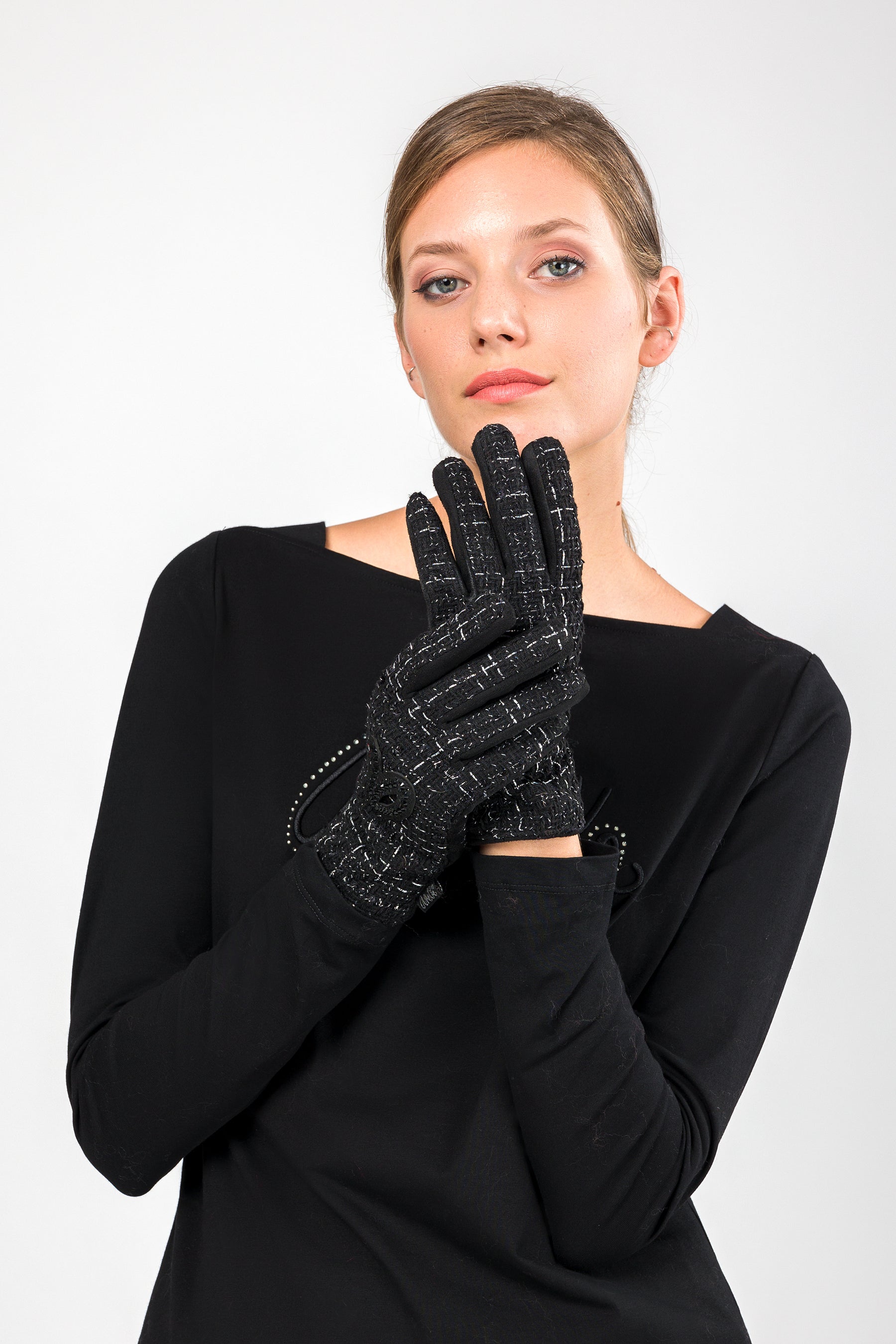 Gants tweed