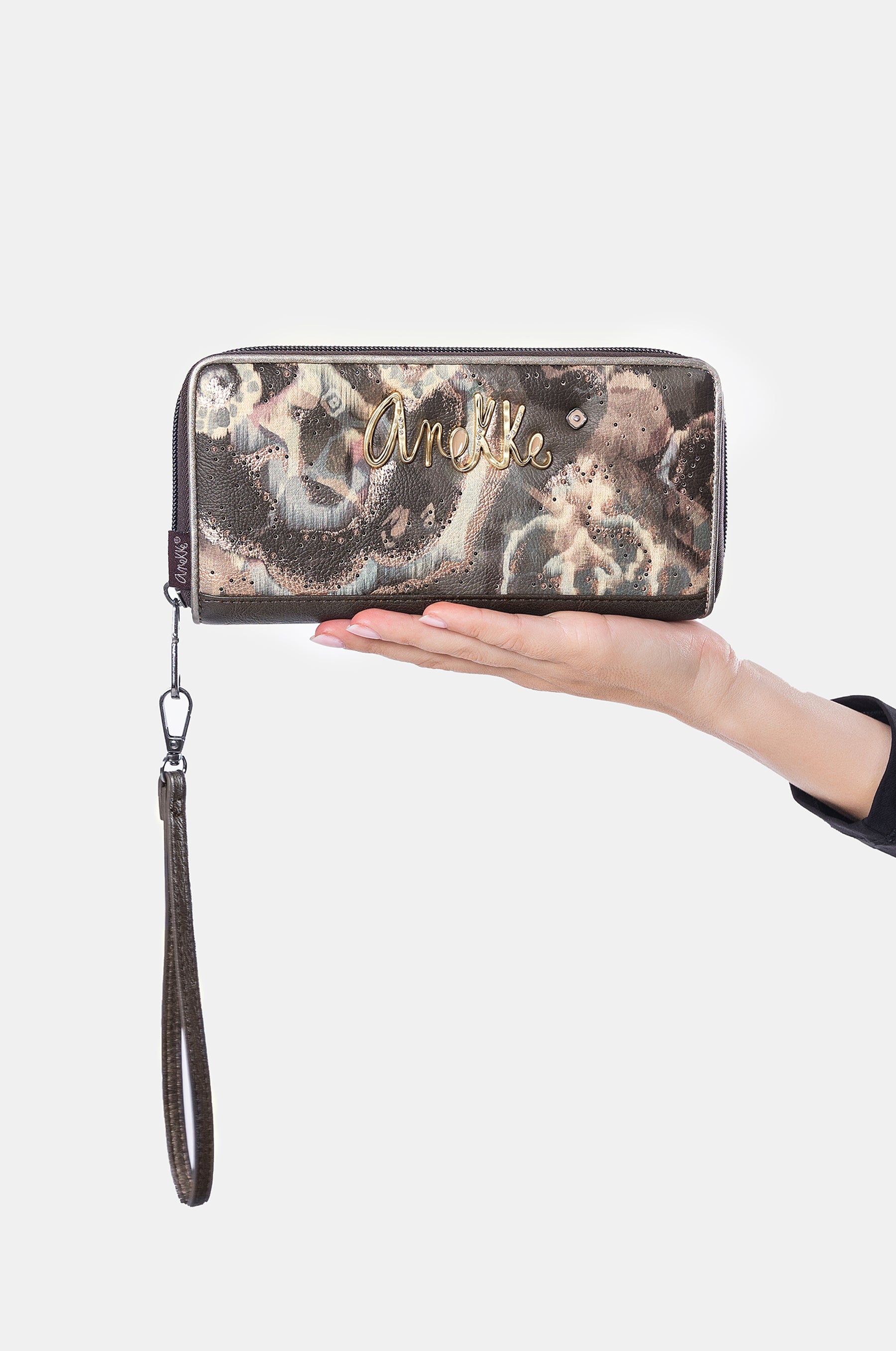 Portefeuille à motifs RFID grand Manifesto