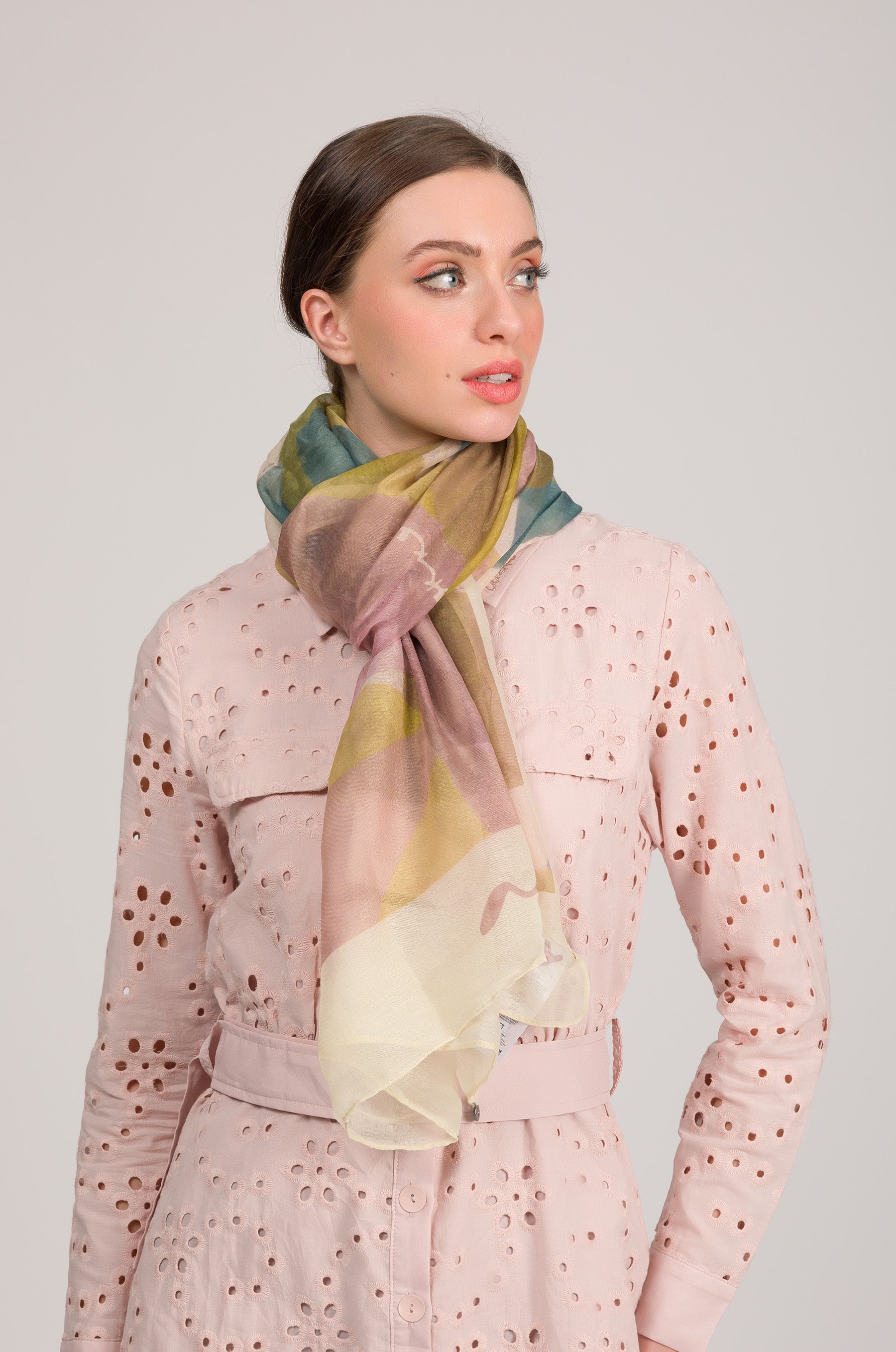 Foulard rose Bloom