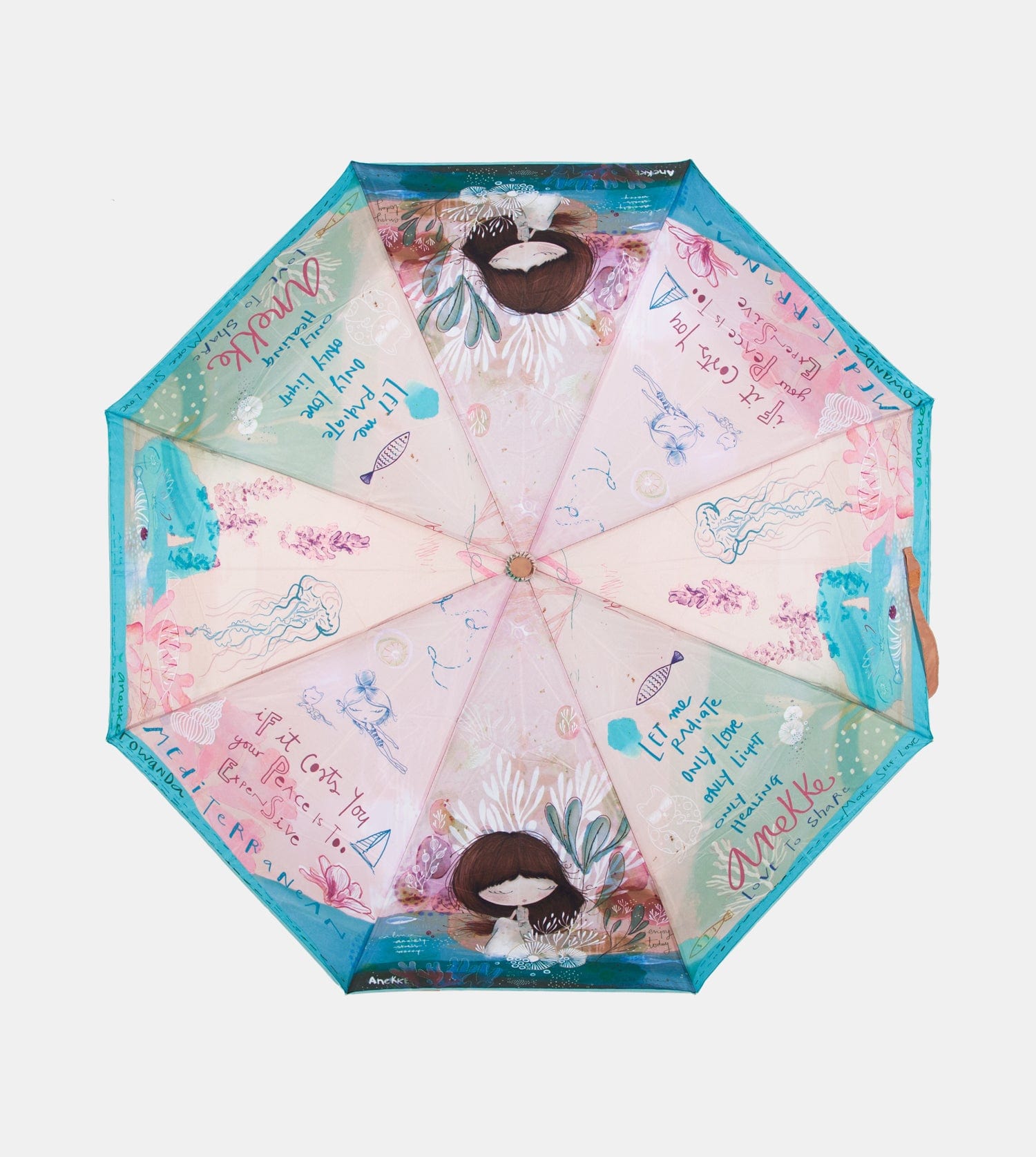Parapluie pliant automatique méditerranéen