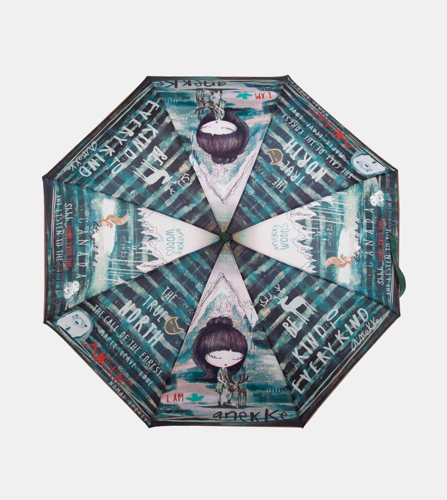 Le parapluie pliant automatique de la forêt