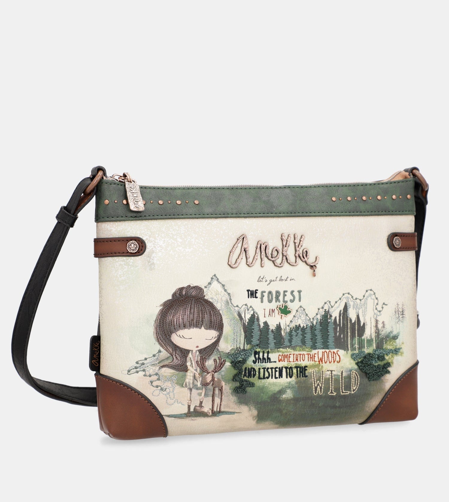 Sac Banane Multi-poches Imprimé Forêt - Kgm - Idéal Voyage, Sport, Festival