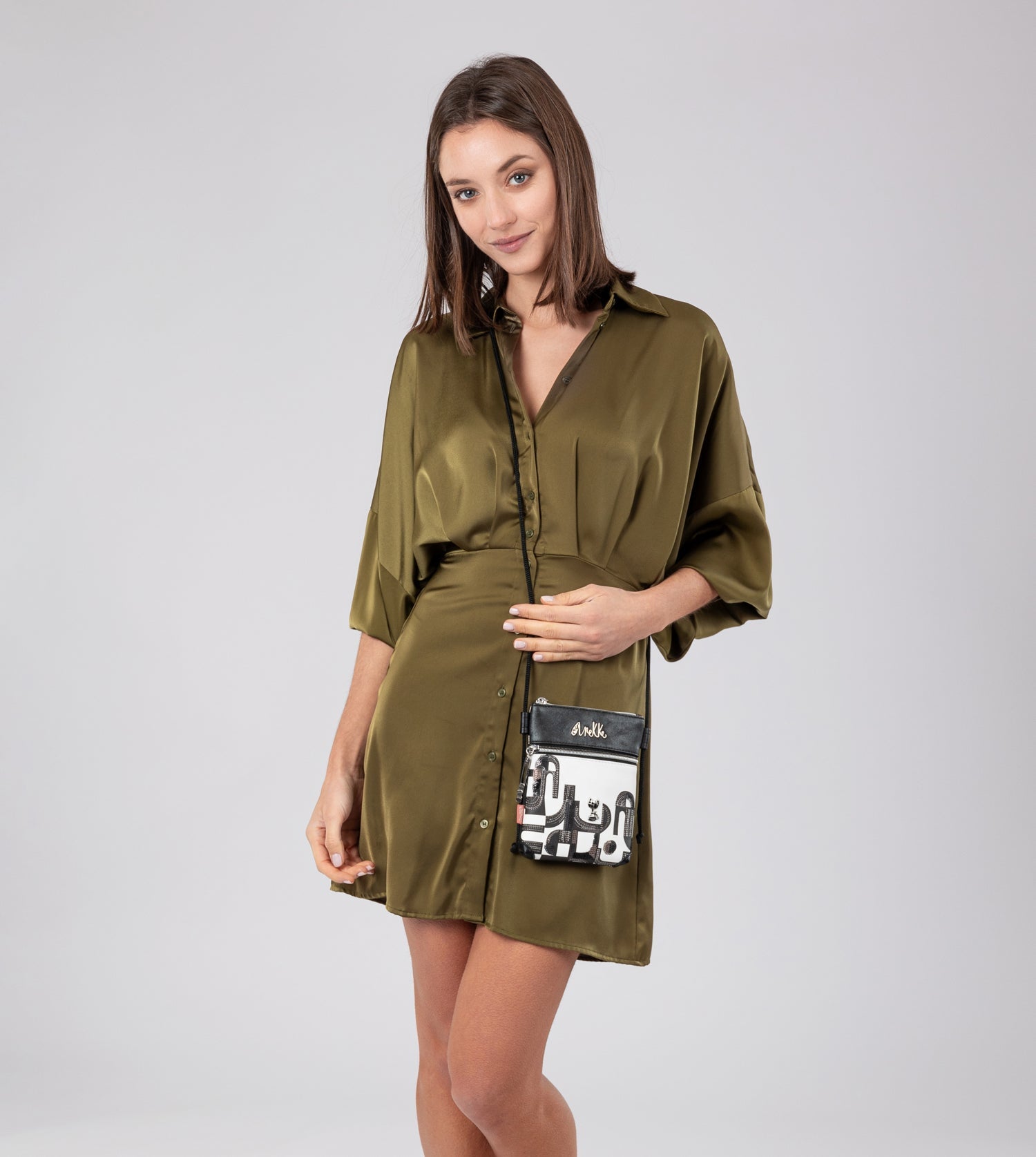 Mini sac bandoulière Nature Sixties
