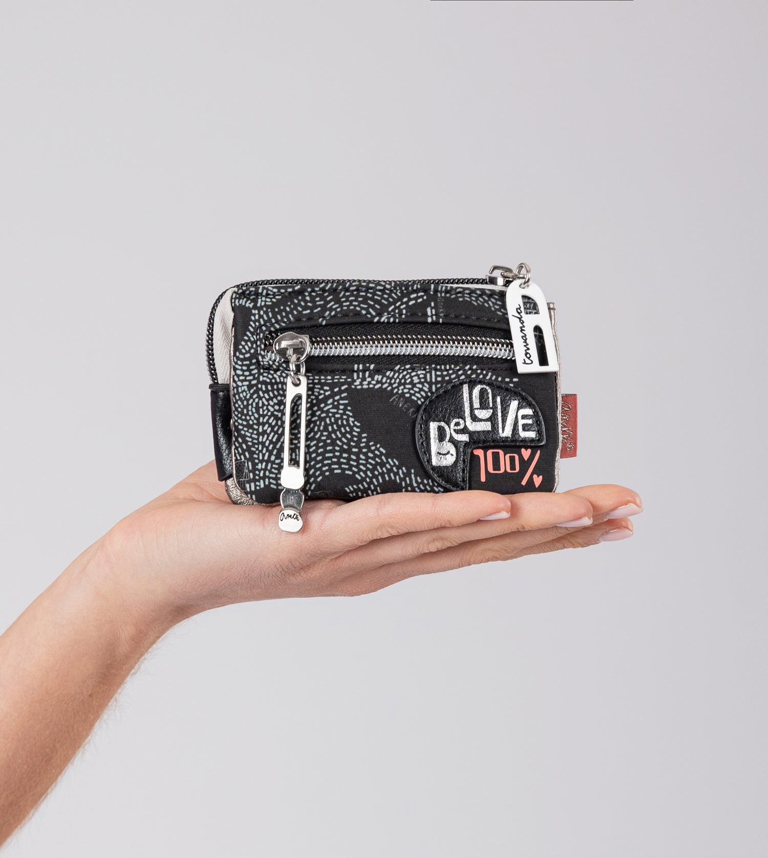 Porte-monnaie triple compartiment Nature Sixties