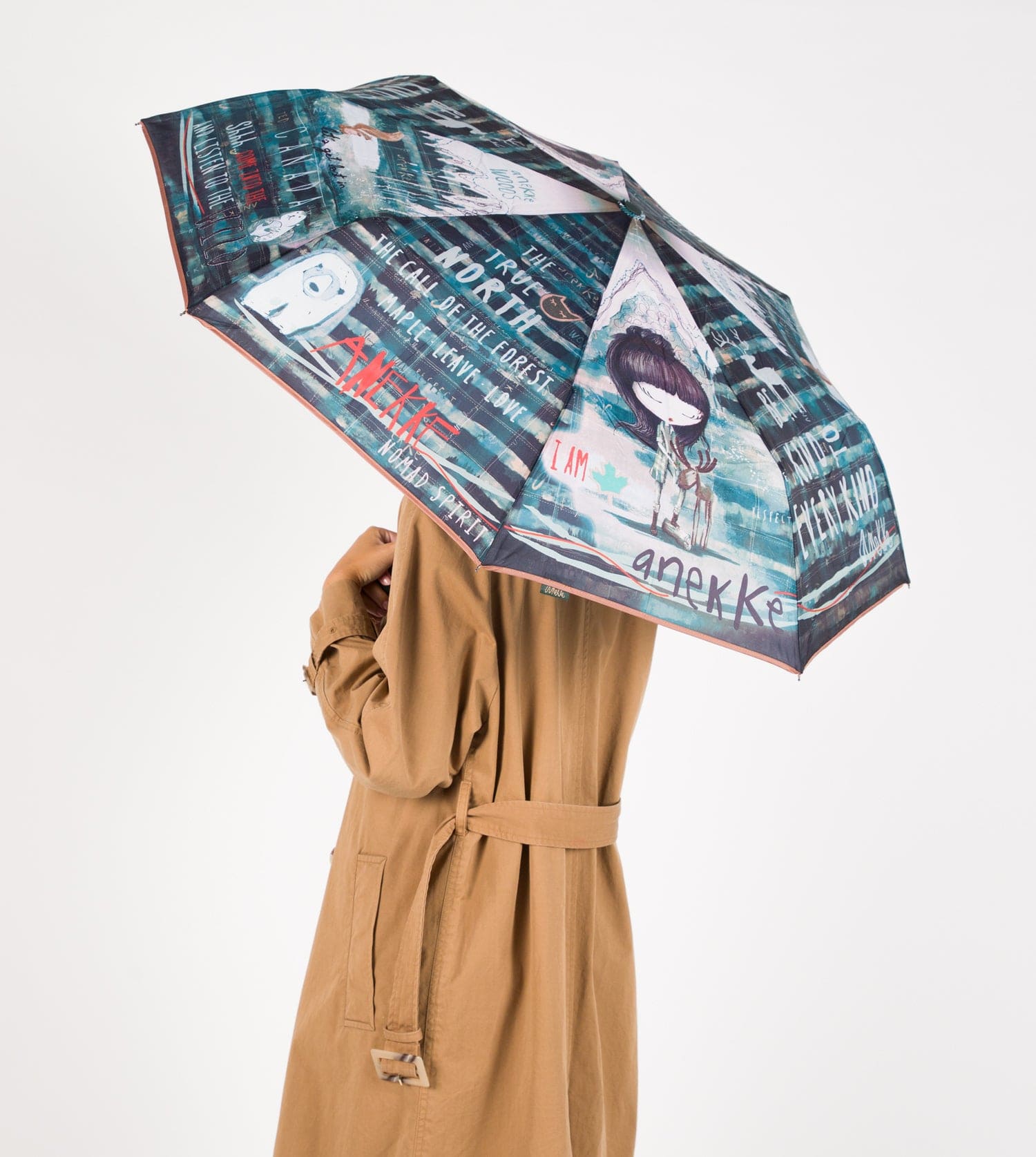 Le parapluie pliant automatique de la forêt