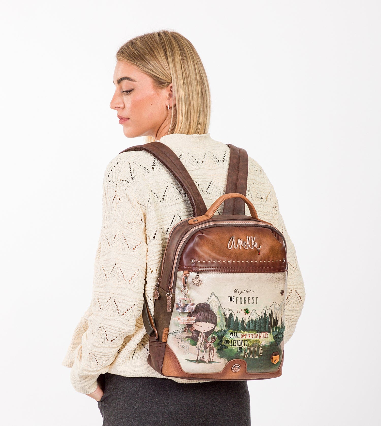 Le grand sac à dos à double compartiment forêt