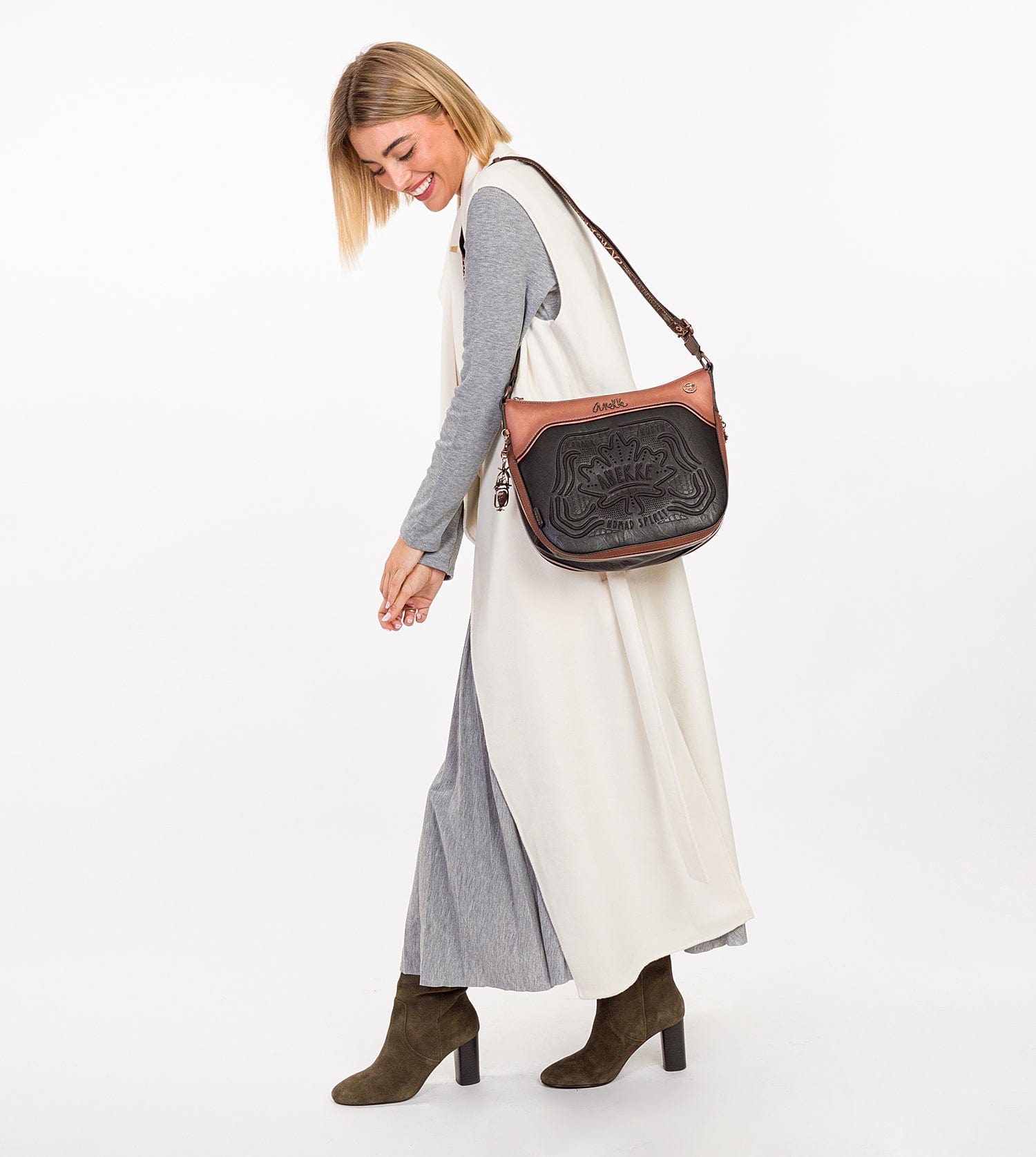 Grand sac à bandoulière noir