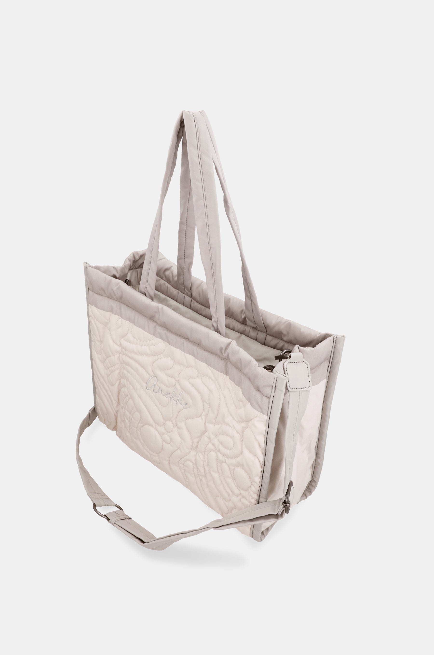 Sac de plage matelassé blanc