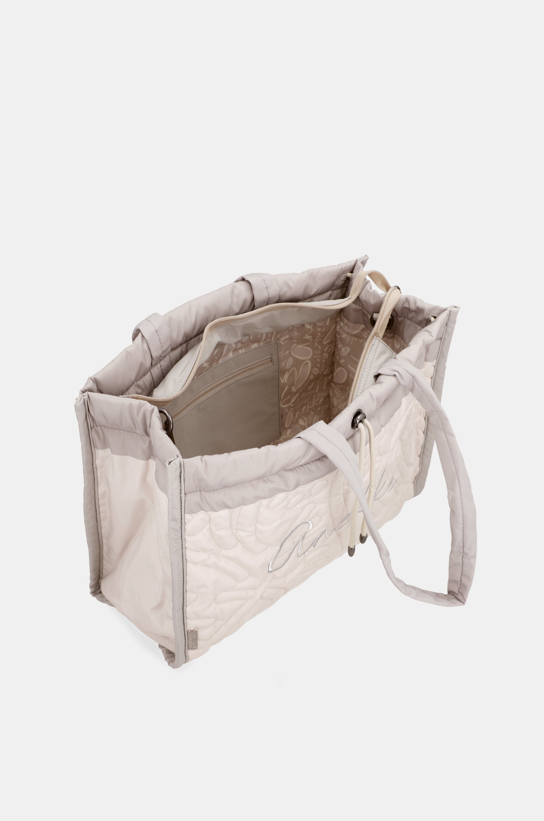 Sac de plage matelassé blanc
