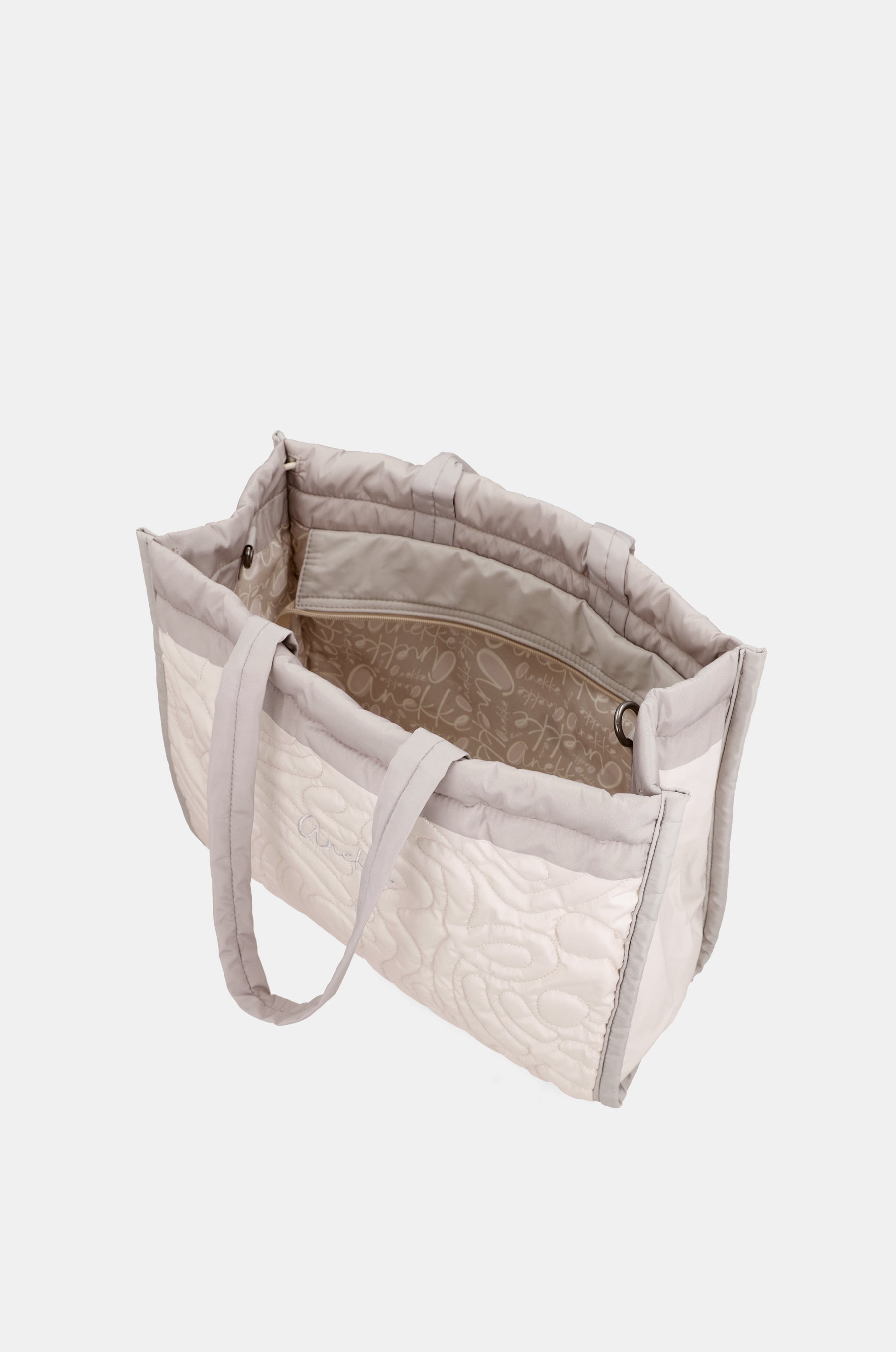 Sac de plage matelassé blanc