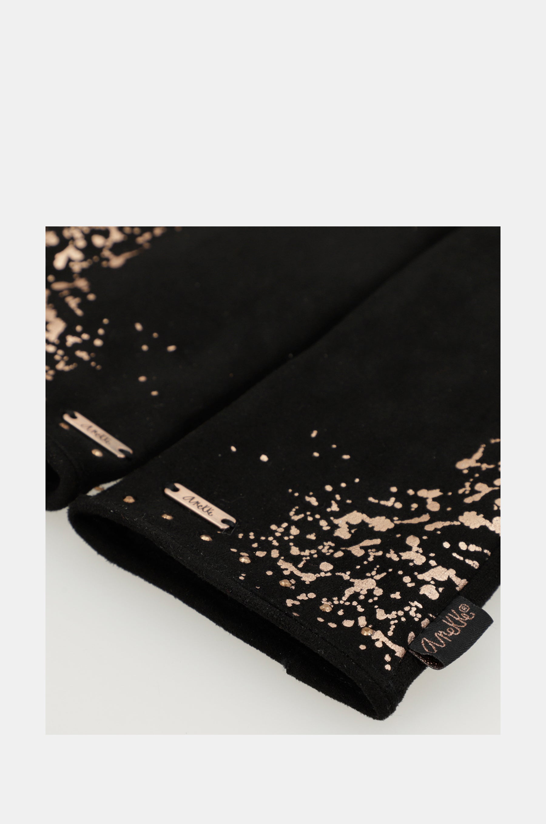 Gants doublés en polaire noirs
