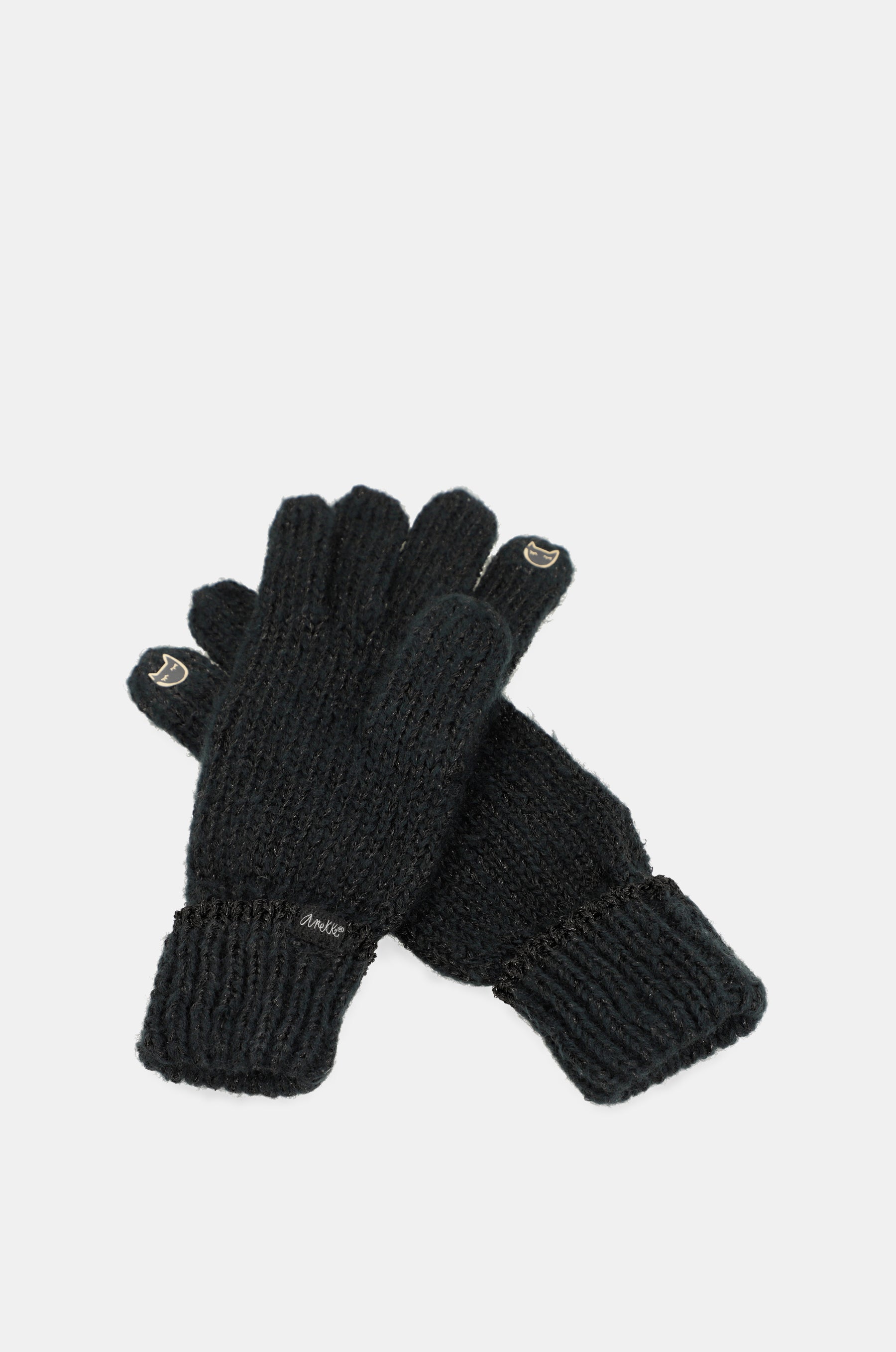 Gants logomania noirs