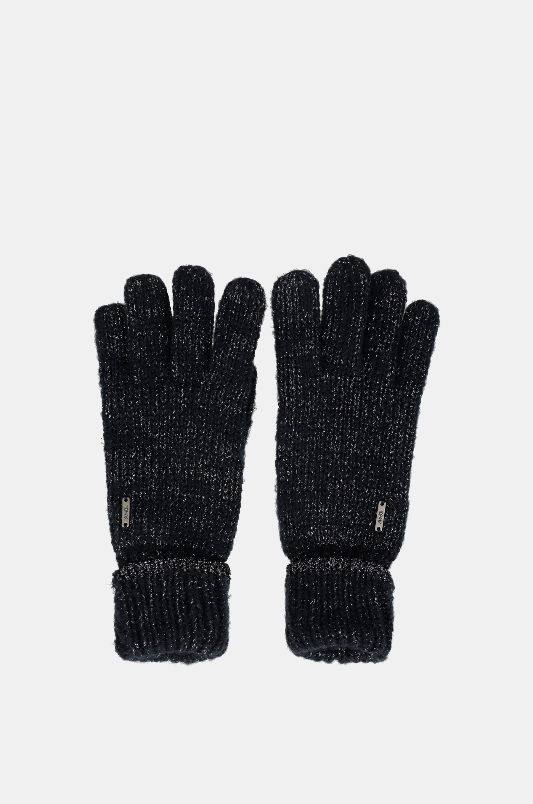 Gants logomania bleu marine