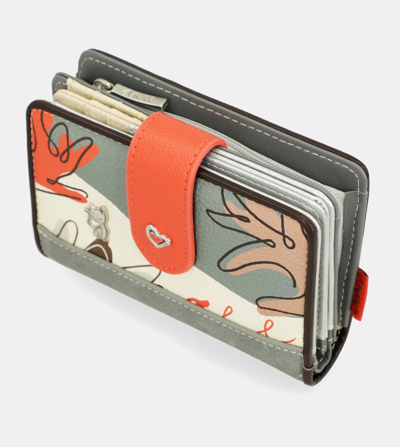 Portefeuille Alma moyen RFID