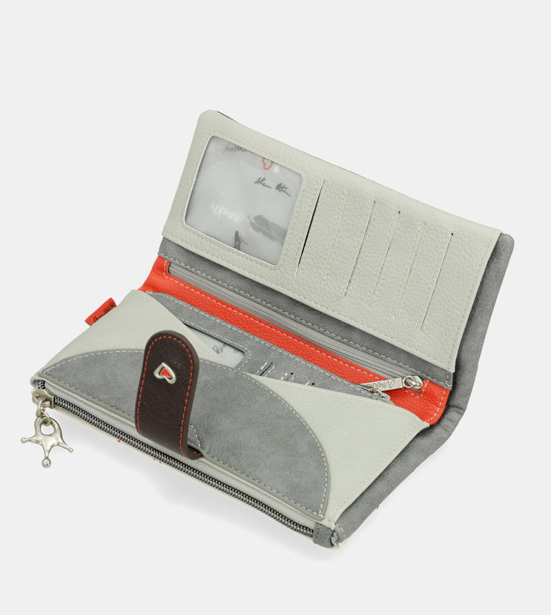 Grand portefeuille souple RFID Alma