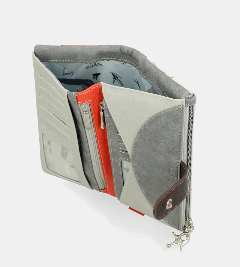 Grand portefeuille souple RFID Alma