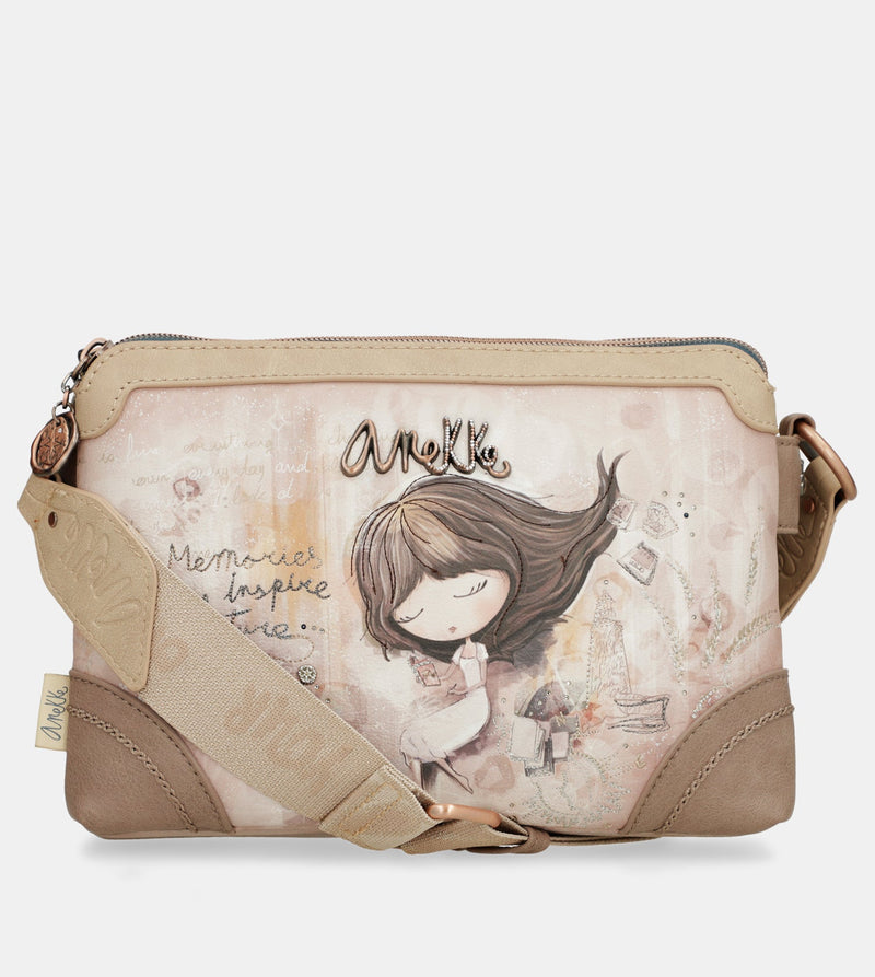 Sac bandoulière double compartiment Memories