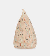 Grand sac de plage rose imprimé