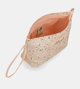 Grand sac de plage rose imprimé