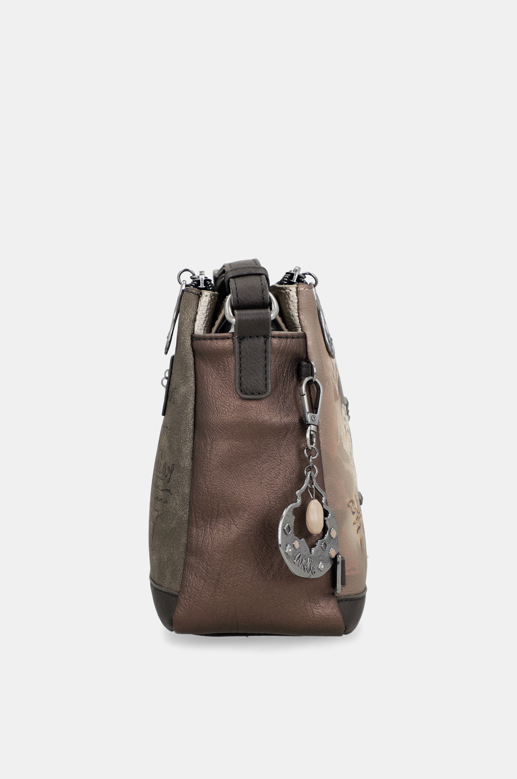 Sac bandoulière à motifs 3 compartiments Real