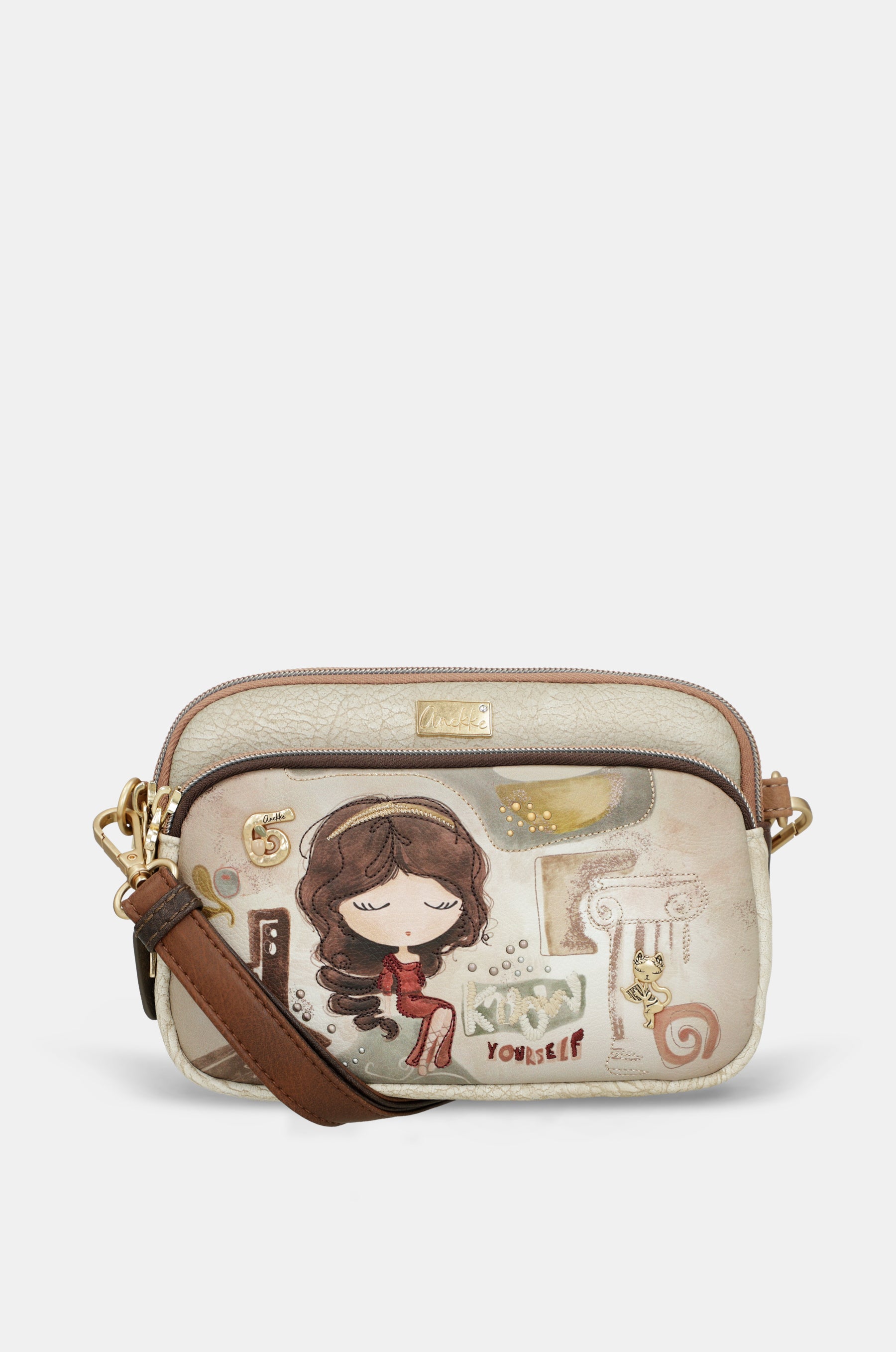 Petit sac à bandoulière à 3 compartiments Muse