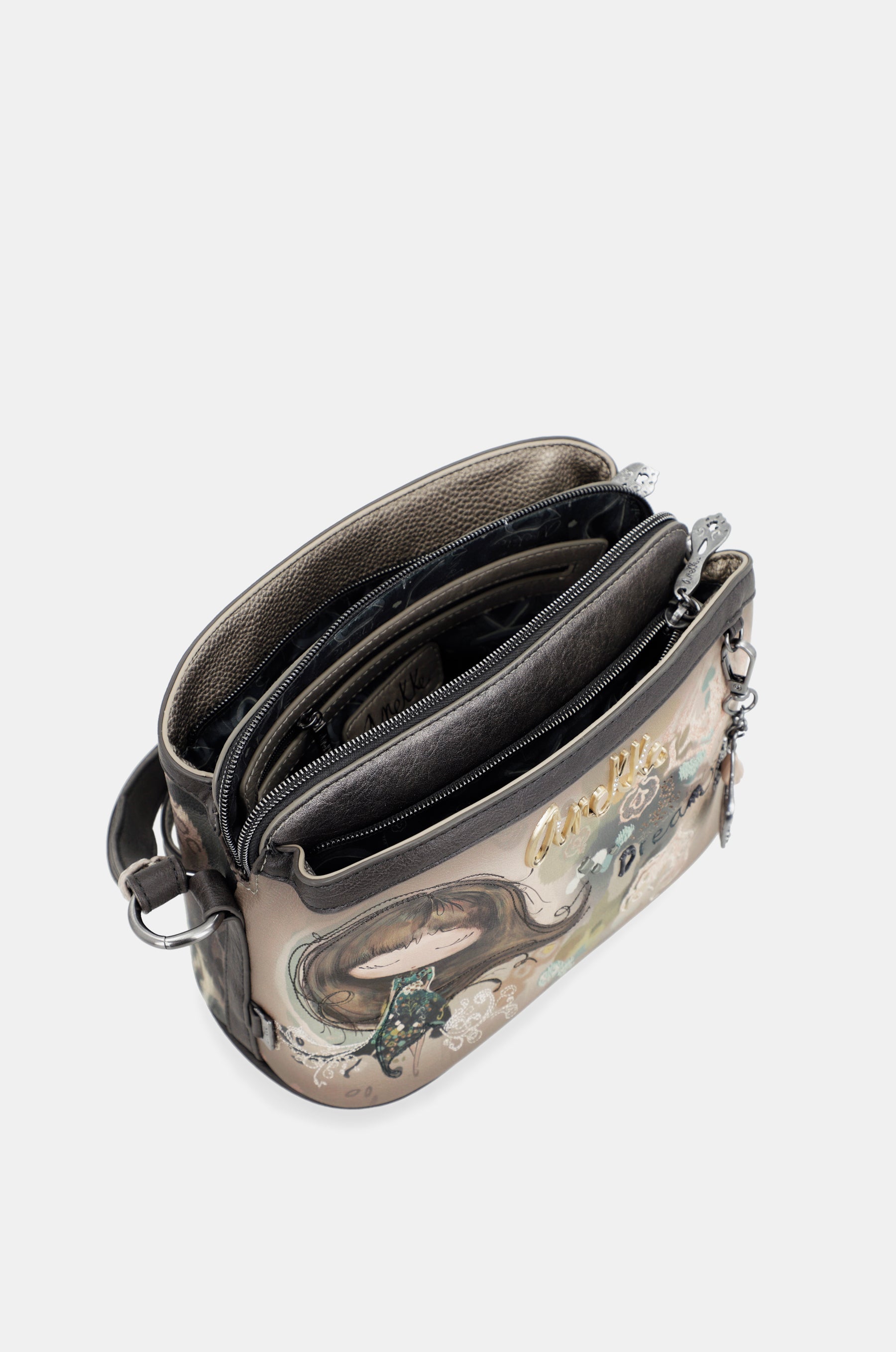 Sac bandoulière 3 compartiments moyen Real