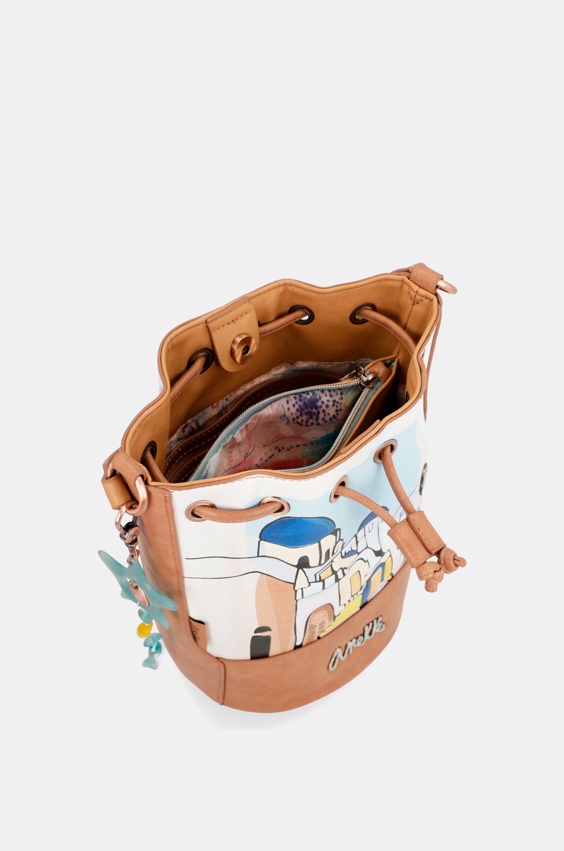 Sac à bandoulière à triple compartiment