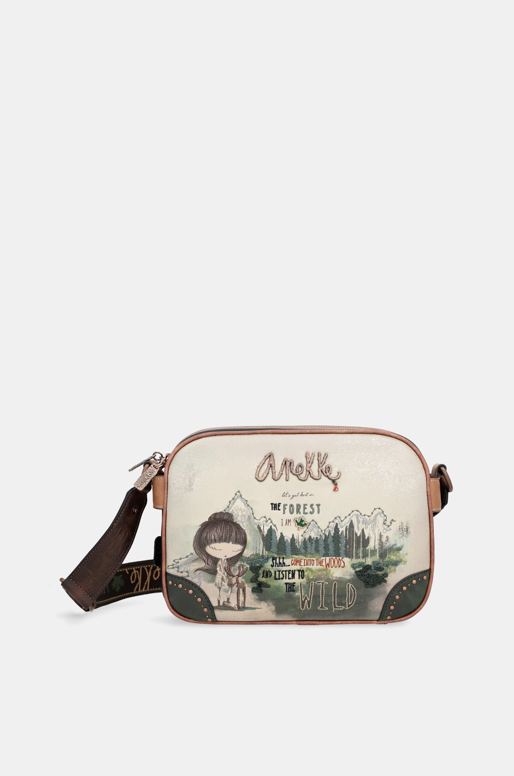 Le sac messager de la forêt à triple compartiment