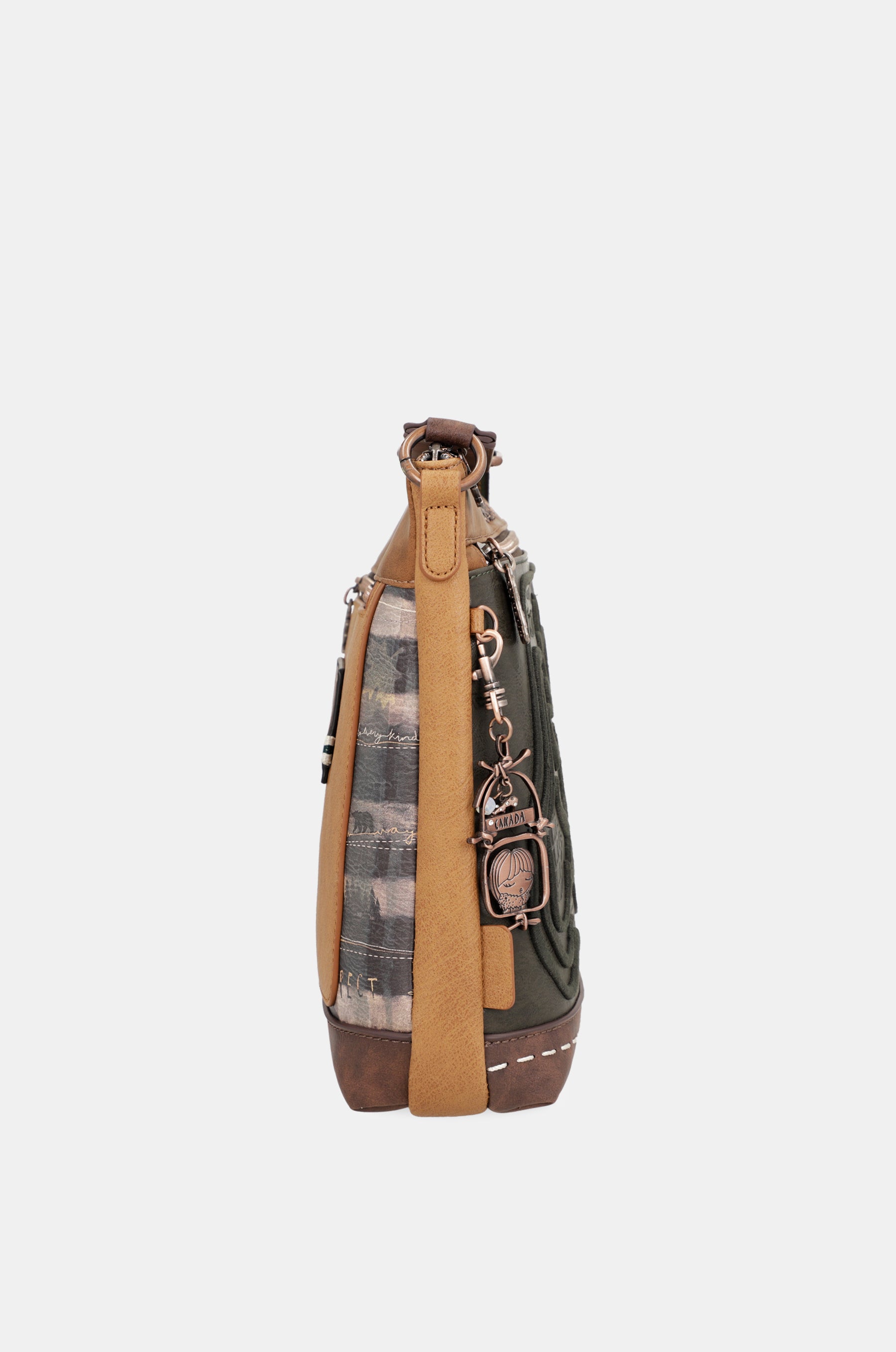Sac d'épaule moyen vert sauvage
