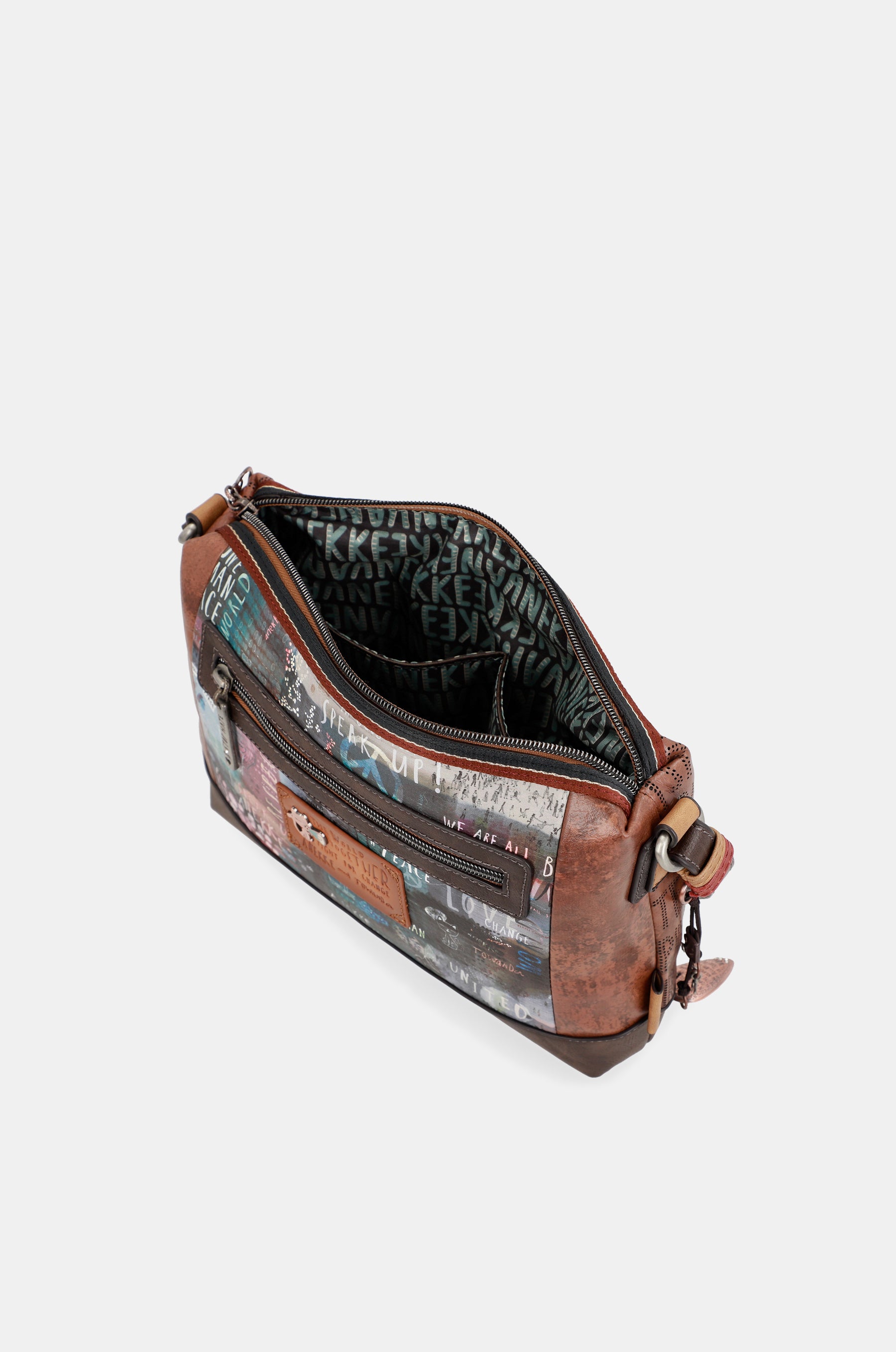Voix du sac à bandoulière imprimé