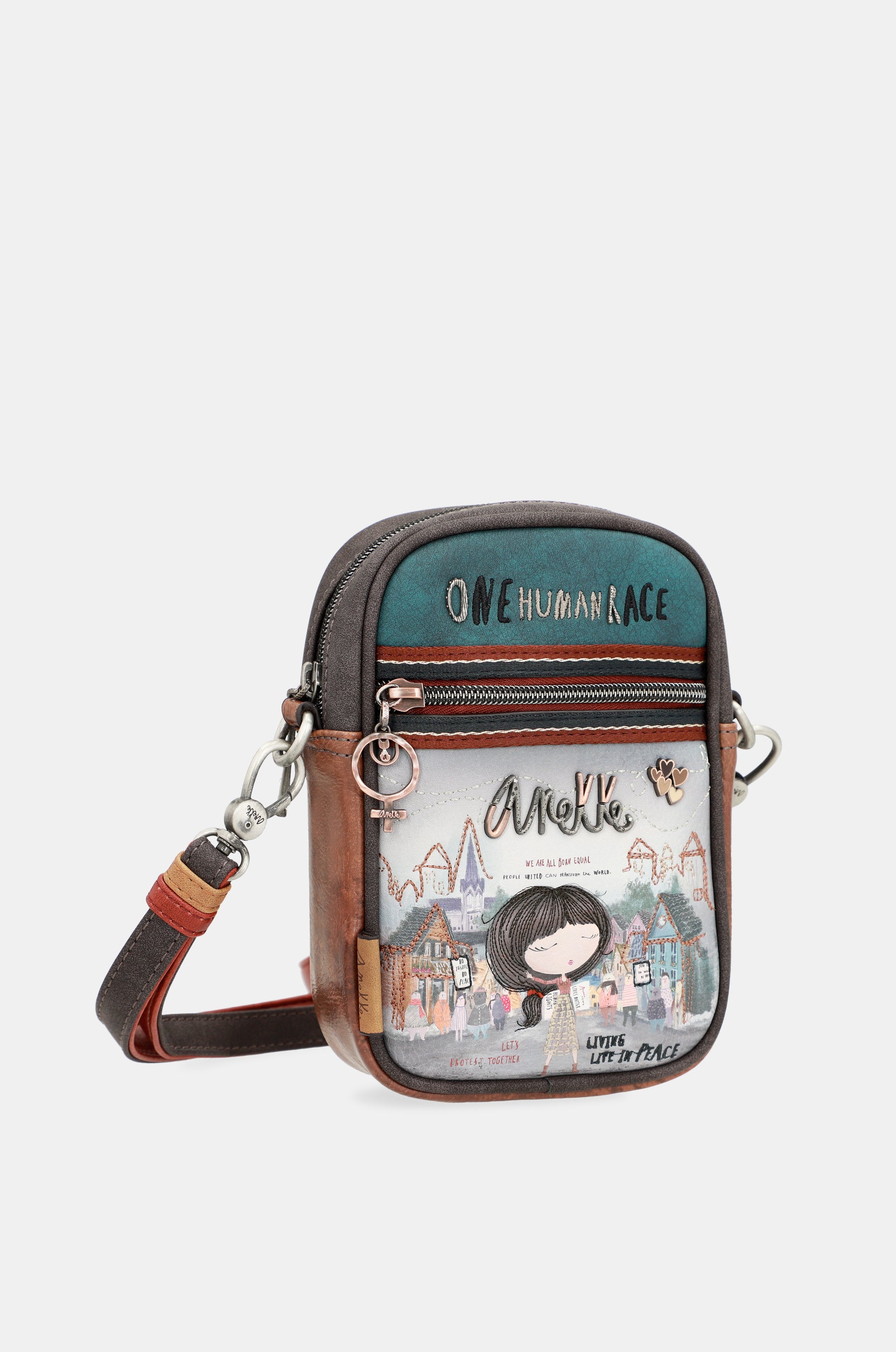 Mini sac à bandoulière avec voix de poche avant