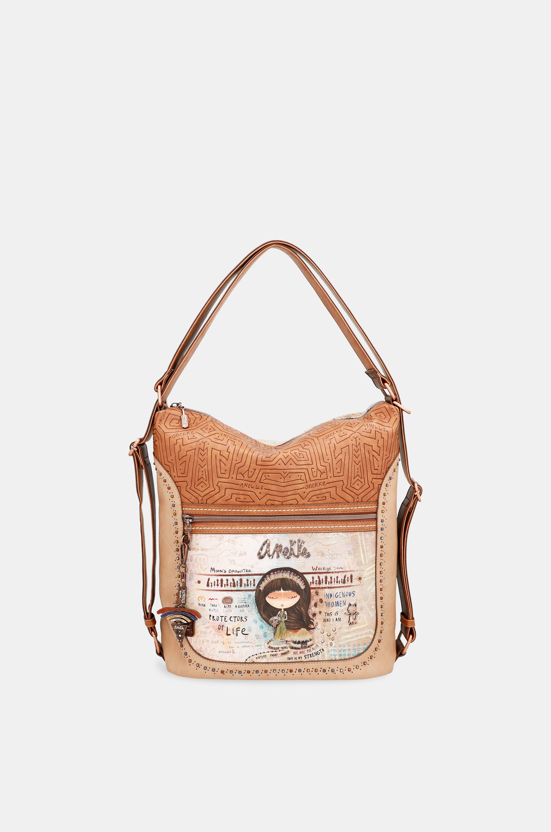 Bags croisé convertible de Menire dans un sac à dos