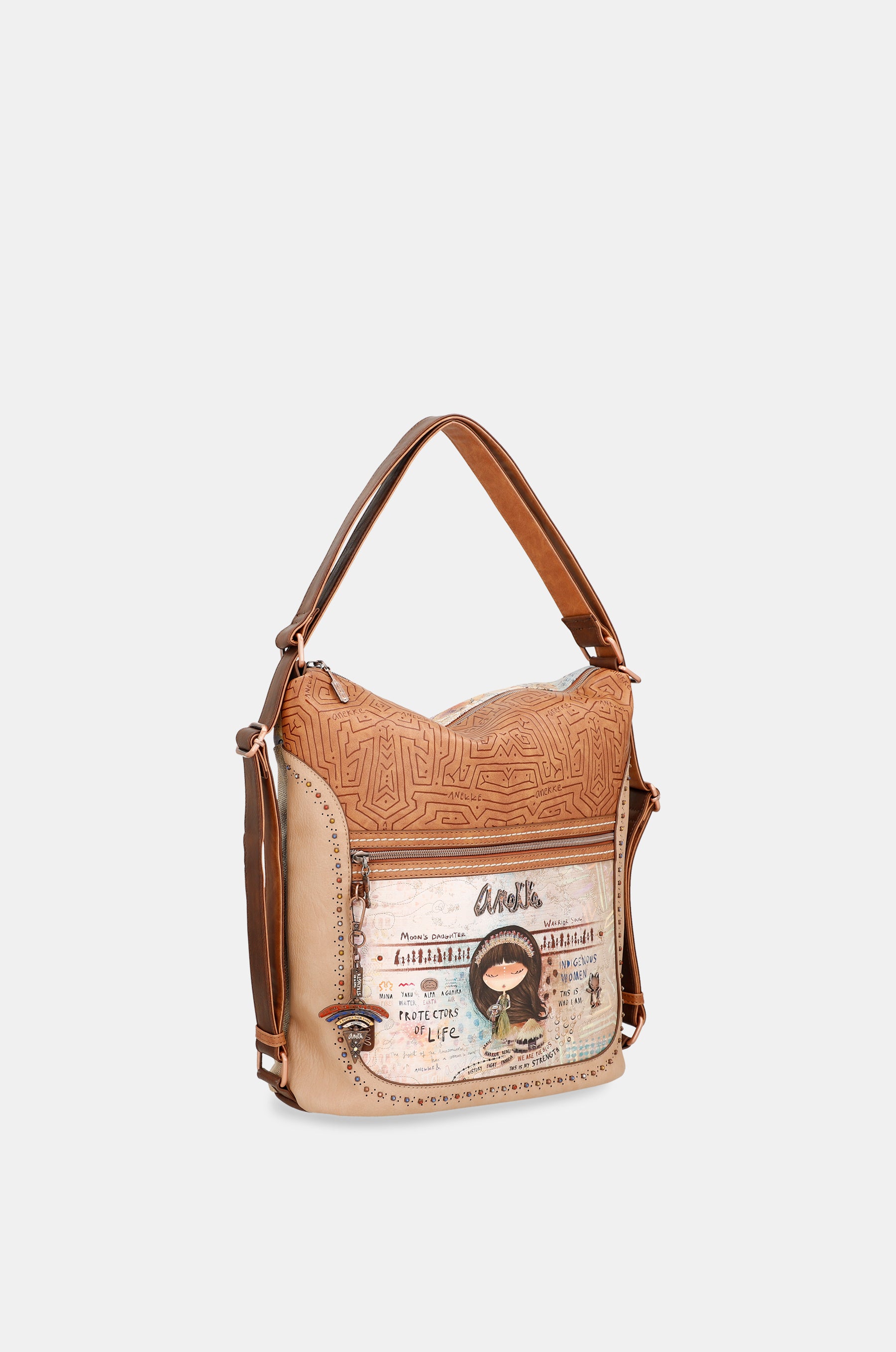 Bags croisé convertible de Menire dans un sac à dos