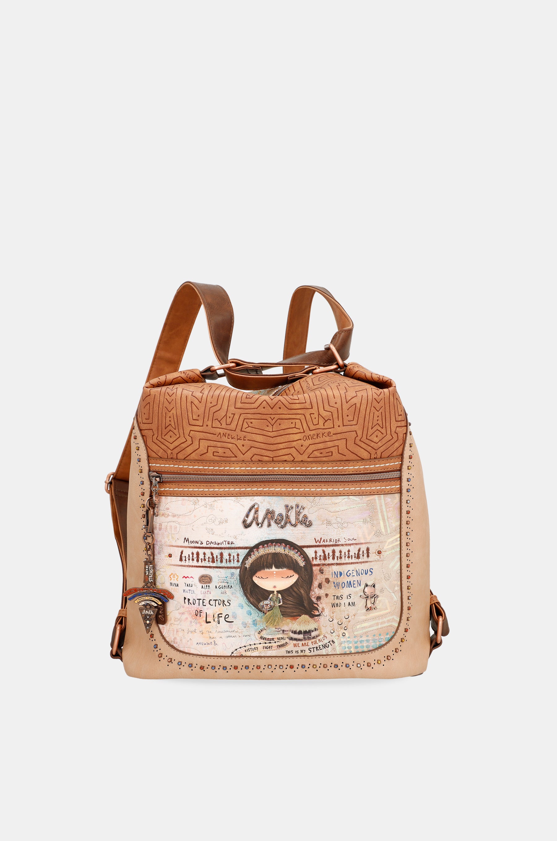 Bags croisé convertible de Menire dans un sac à dos