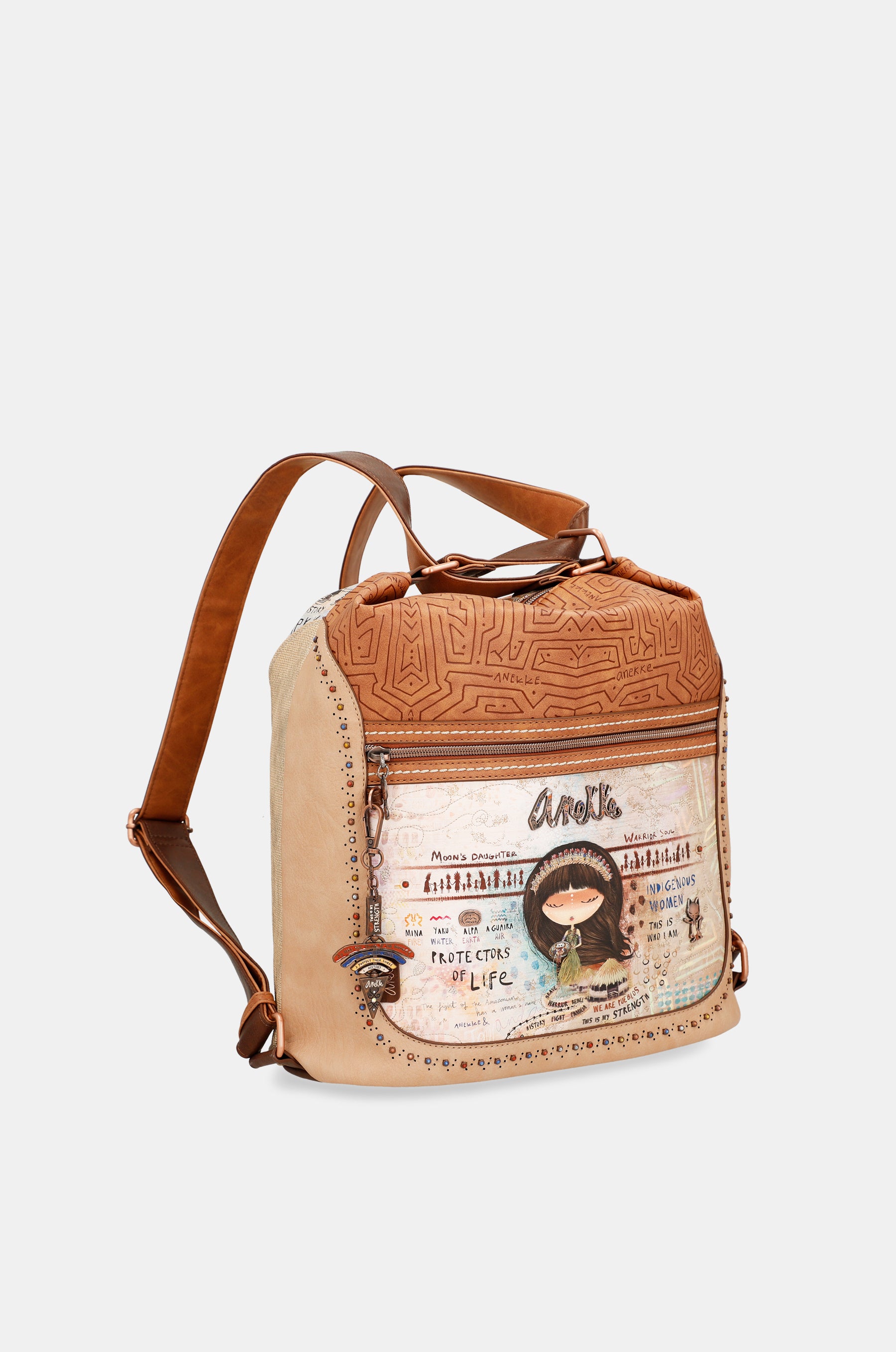 Bags croisé convertible de Menire dans un sac à dos