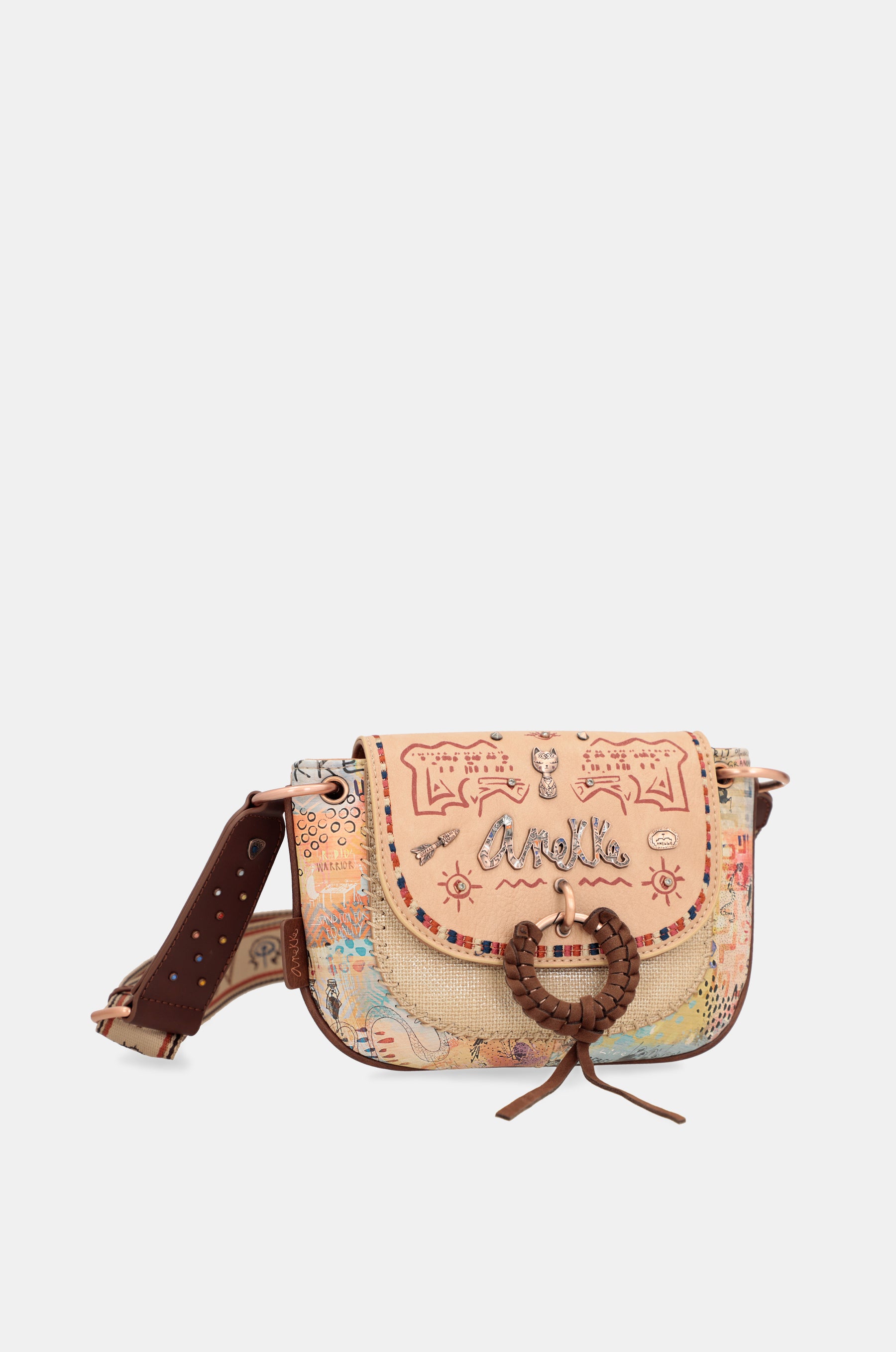Bag de crossbody imprimé ethnique de la tribu