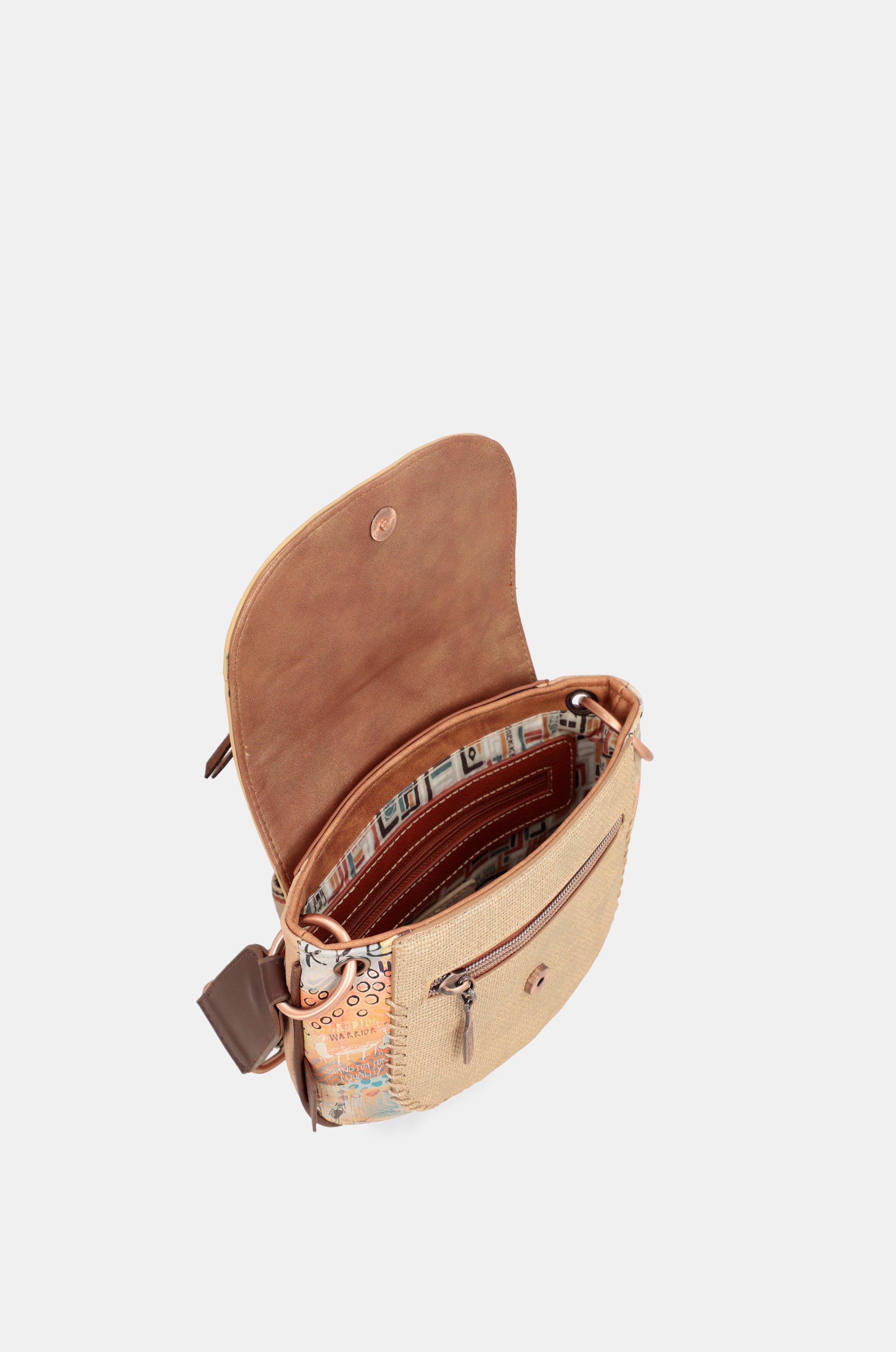 Bag de crossbody imprimé ethnique de la tribu