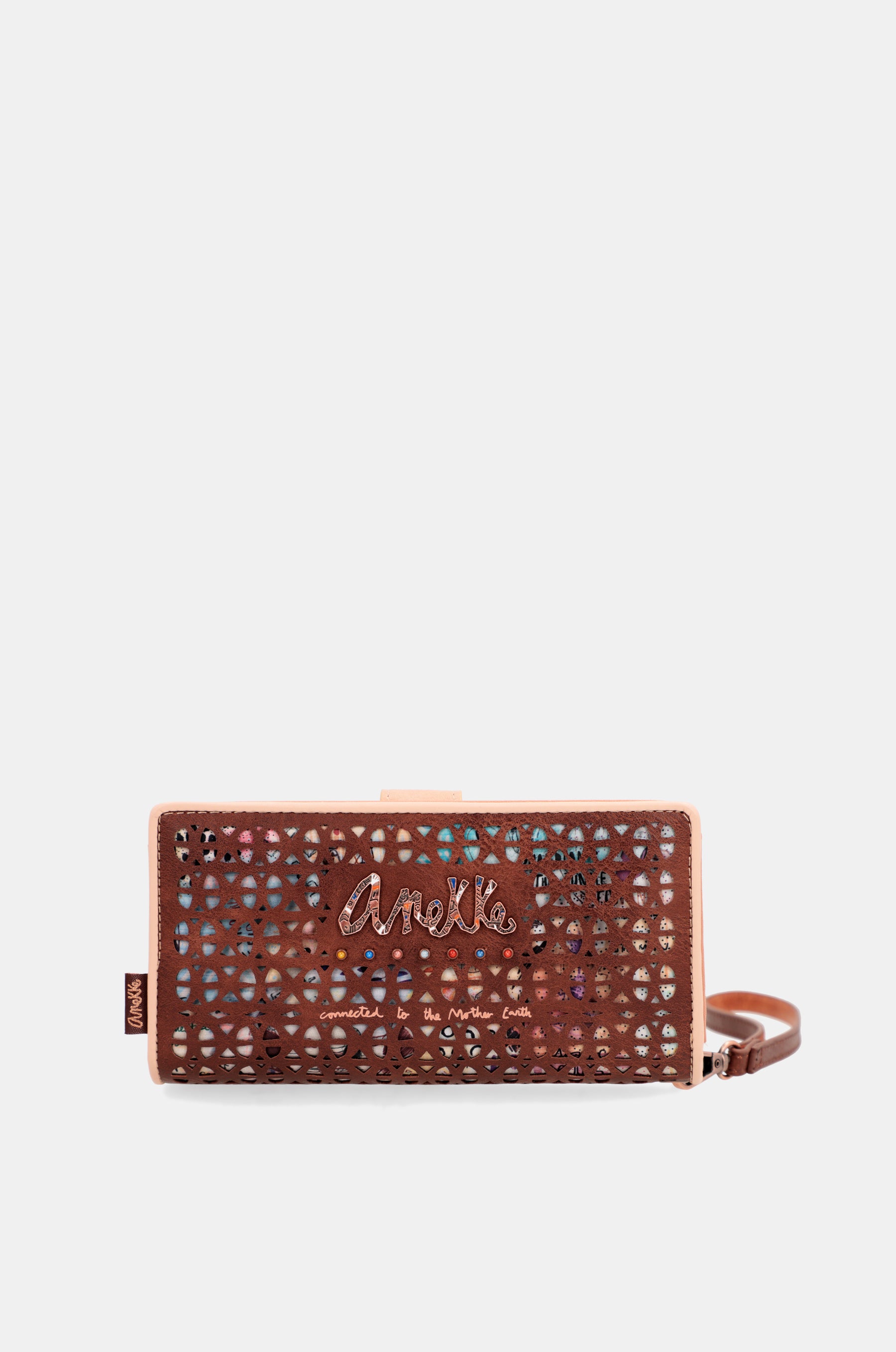 Tribu grand portefeuille RFID brun