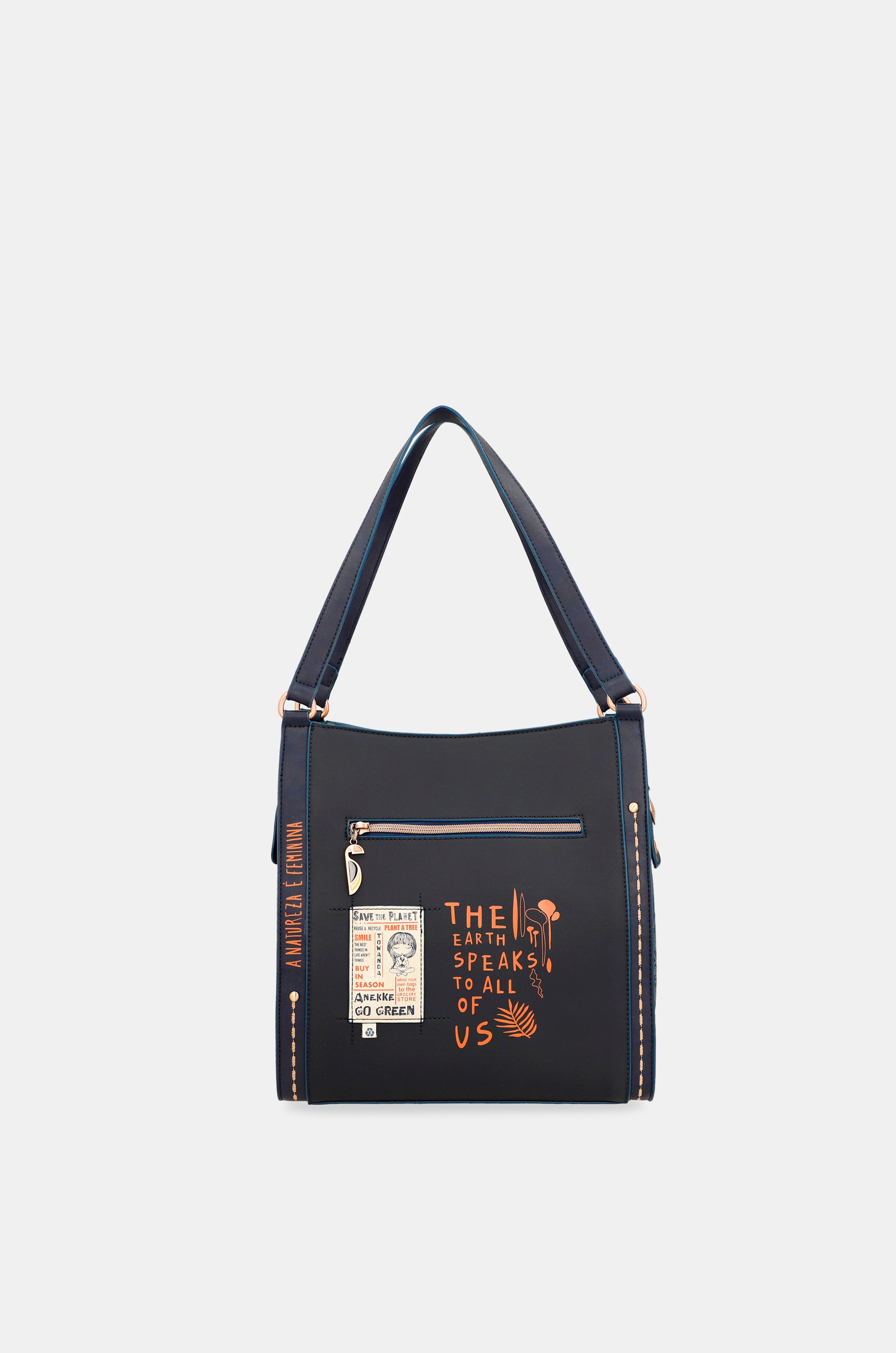 Nature Pachamama Navy Blue Crossbody Bag