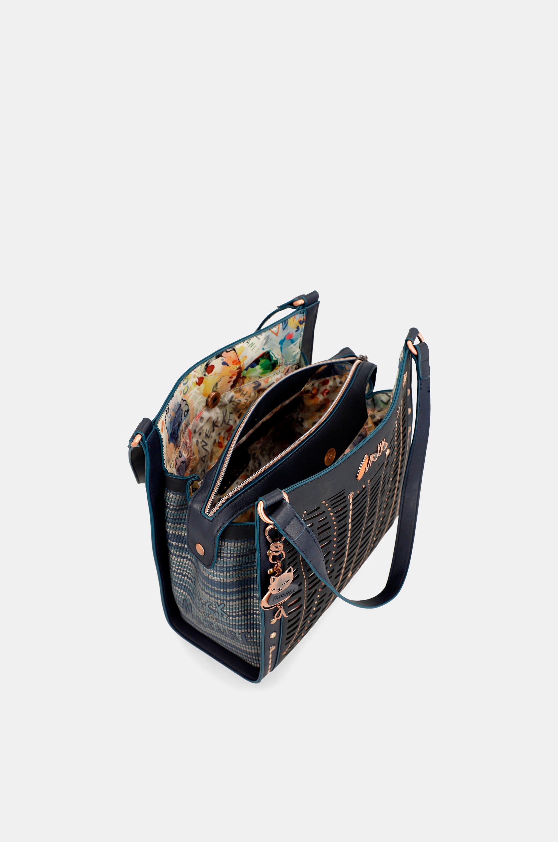 Nature Pachamama Navy Blue Crossbody Bag