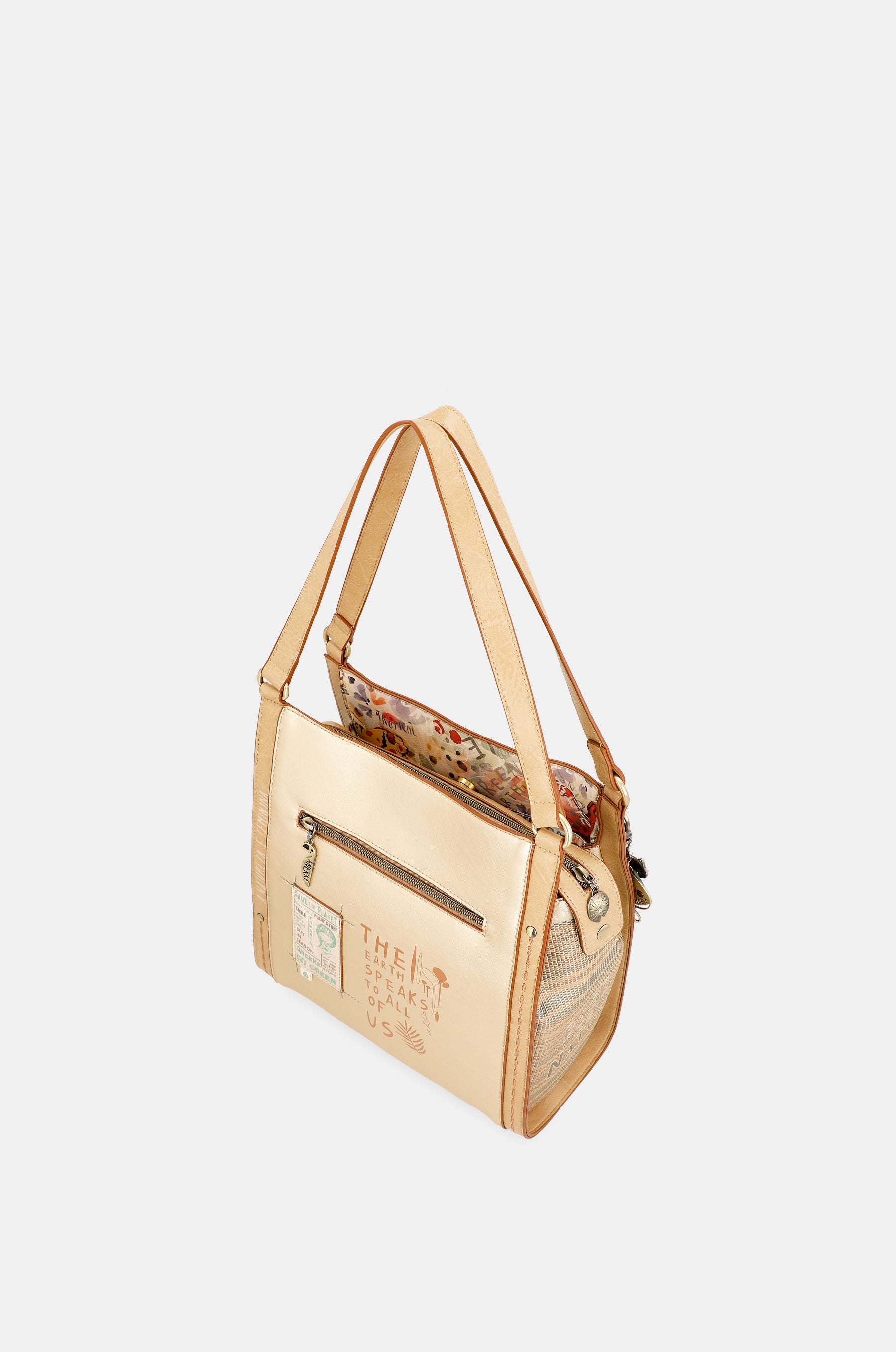 Nature Pachamama Golden Crossbody Bag Anekke