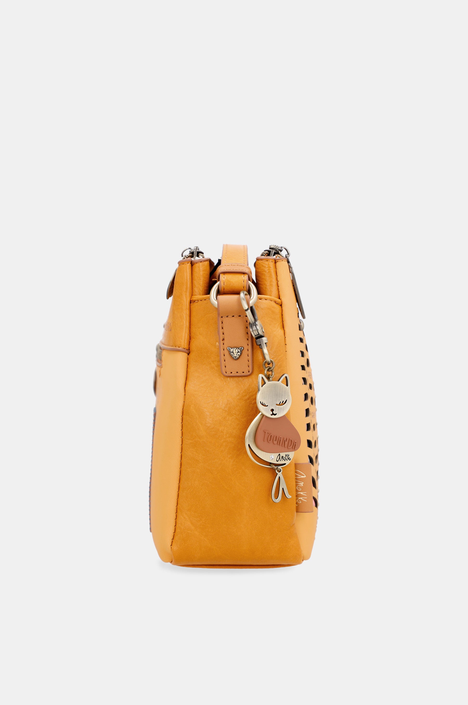 Nature Pachamama Ocher Crossbody Sac avec 3 compartiments